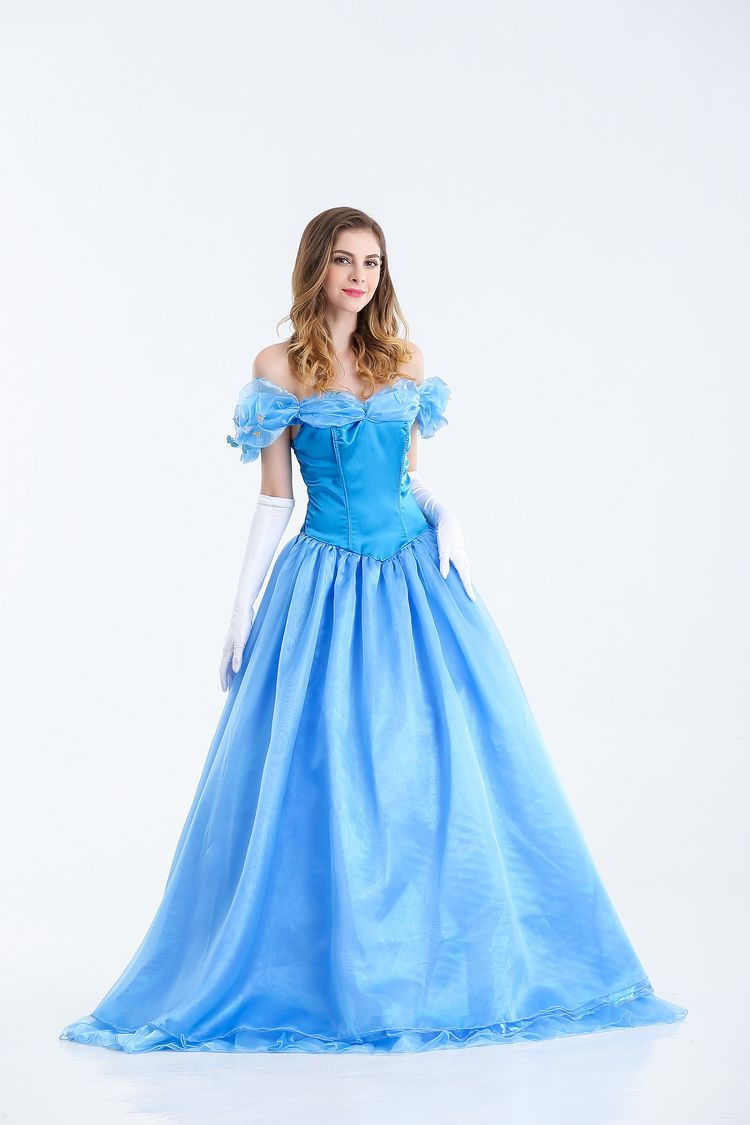 Thumbnail: Women's Halloween Snow White Cinderella Cosplay Stage Costumes Party Dress