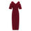 Thumbnail: New Women Off Shoulder Ruffle Sleeve Long Party Prom Club Bodycon Dress
