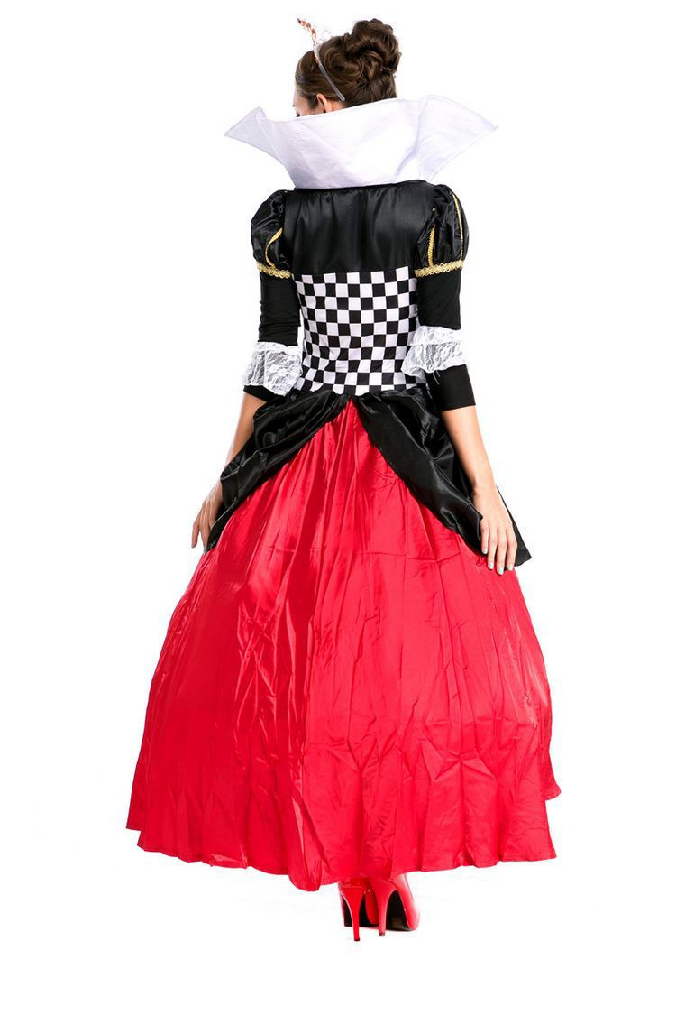 Thumbnail: Women's Halloween Queen Bar Cosplay Costumes Games Uniforms Party Dress