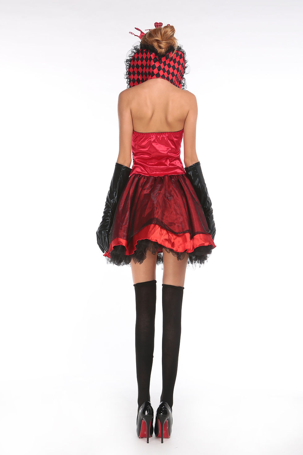 Thumbnail: Women's Halloween Poker Queen Stage Cosplay Costumes Games Uniforms Party Dress
