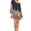 Thumbnail: Plus Size Floral Long Sleeve Summer Print Loose Mini Casual Dress