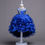Thumbnail: Flower Girl Dress Gold Wire Embroidery Sequined Wedding Party Ball Gown Dress