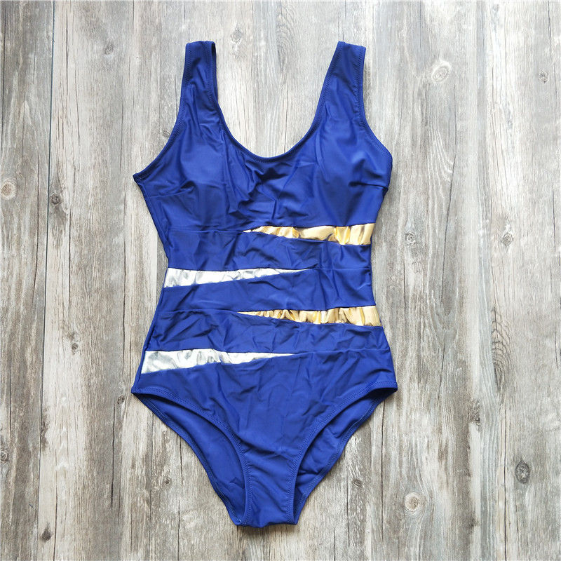 Thumbnail: 2018 Swimwear One Piece Swimsuit Mesh Backless Bathing Suit