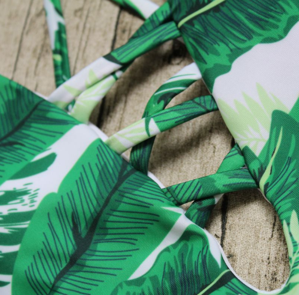 Thumbnail: One Piece Swimsuit Swimwear For Women 2018 Vintage Printed Push Up Beach Bathing