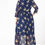 Thumbnail: Plus Size Navy Summer Star Pattern Long Boho Maxi Dress