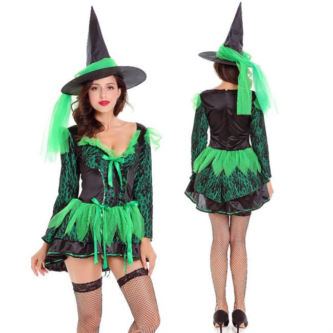 Thumbnail: New Halloween Costumes Witch Sexy Cosplay Party Dress Games Role-Playing Uniform