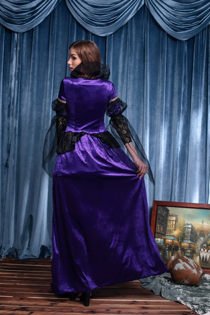 Thumbnail: Women's Halloween Cosplay Queen Witch Fairy Tale Stage Costumes