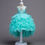 Thumbnail: Flower Girl Dress Gold Wire Embroidery Sequined Wedding Party Ball Gown Dress