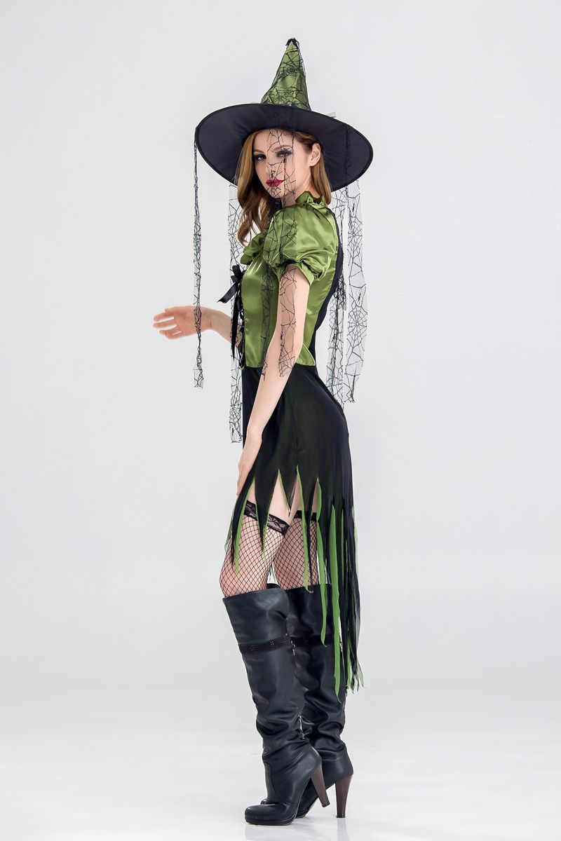 Thumbnail: Halloween Witch Costumes Halloween Cosplay Anime Party Dress Bar Witch Uniforms