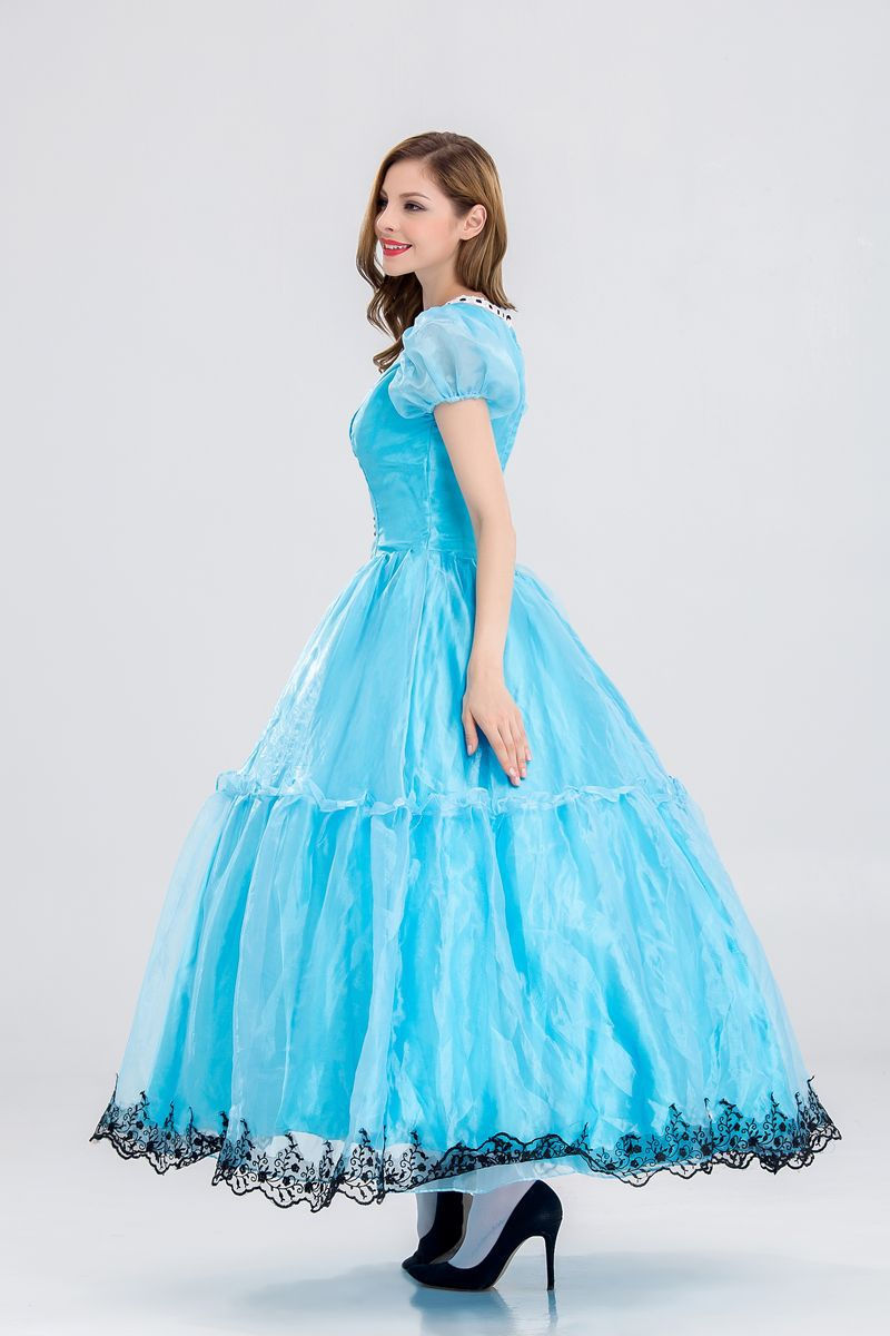 Thumbnail: Women's Halloween Alice Fairy Tale Princess Party Dress Cosplay Stage Costumes
