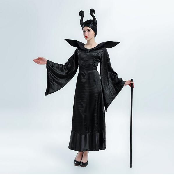 Thumbnail: Women's Halloween Costumes Maleficent Witch Cosplay Games Uniforms Role-Playing