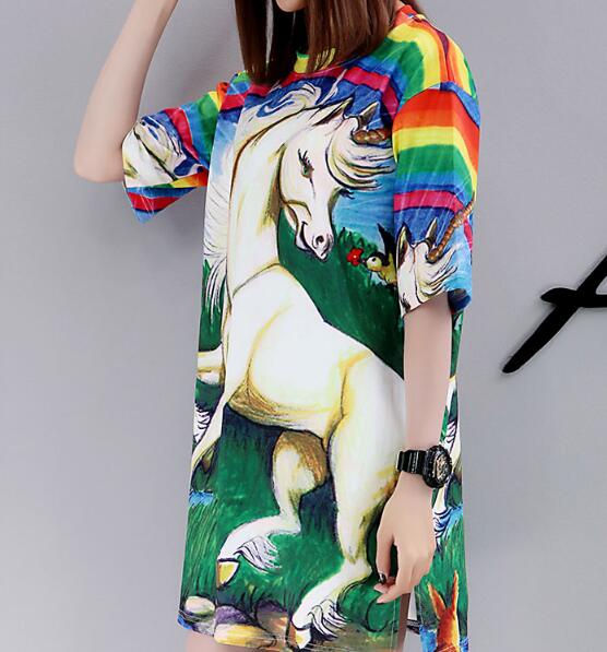 Thumbnail: Street Fashion Plus Size 3D Cartoon Printed T-Shirt
