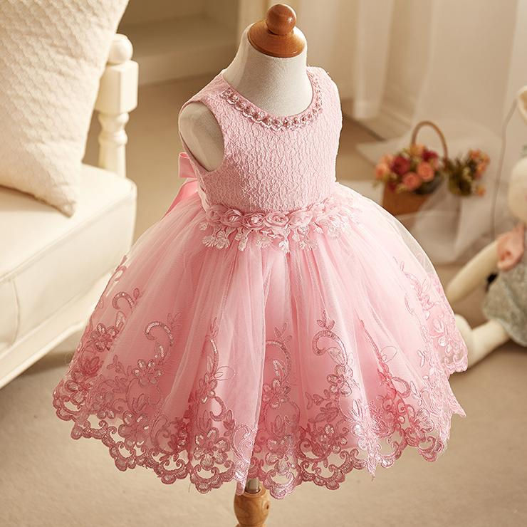 Thumbnail: Tutu Flower Girl Dresses Lace Bridemaid Wedding Party Dress