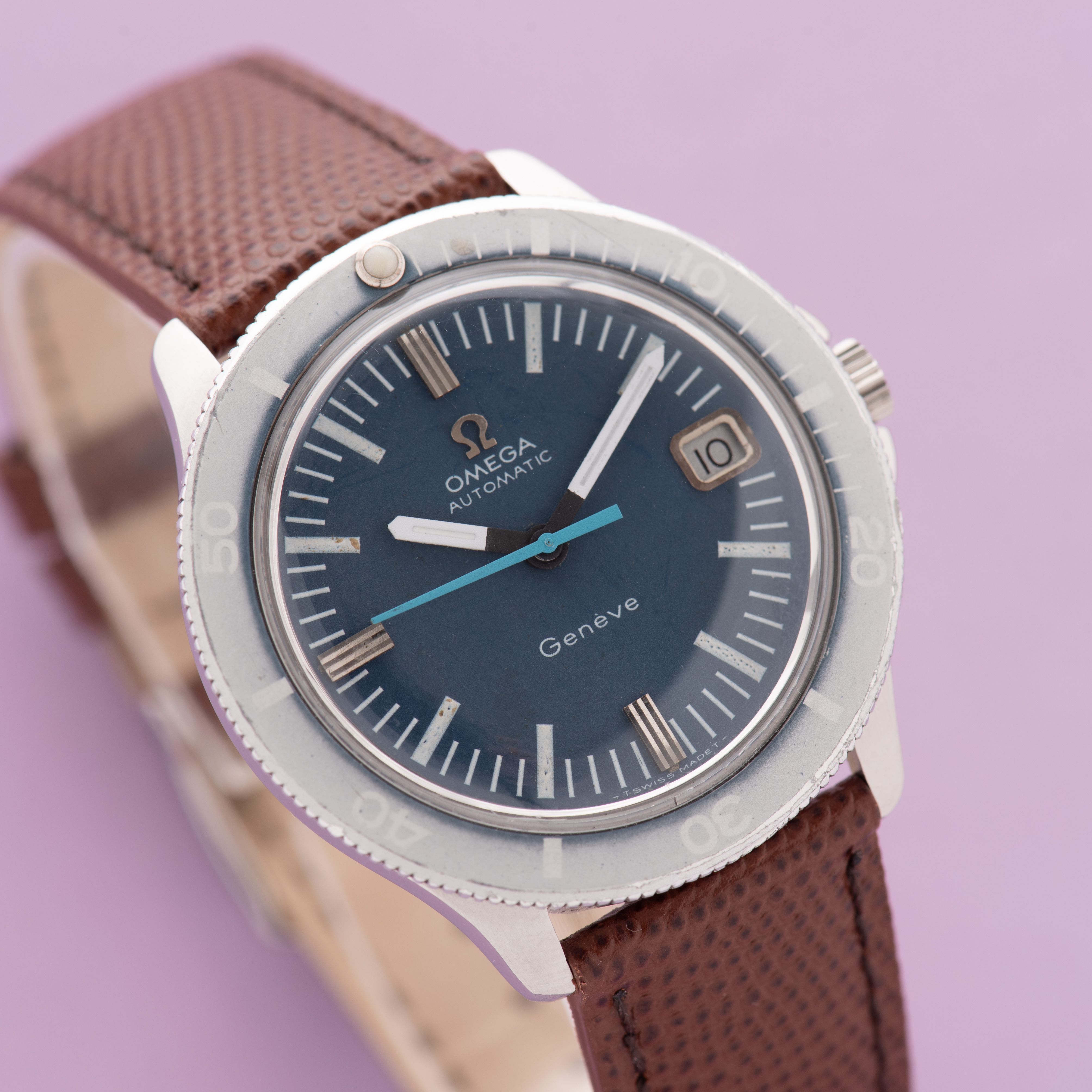 View of Omega Automatic "Admiralty" Geneva ref 166.054 from 1969