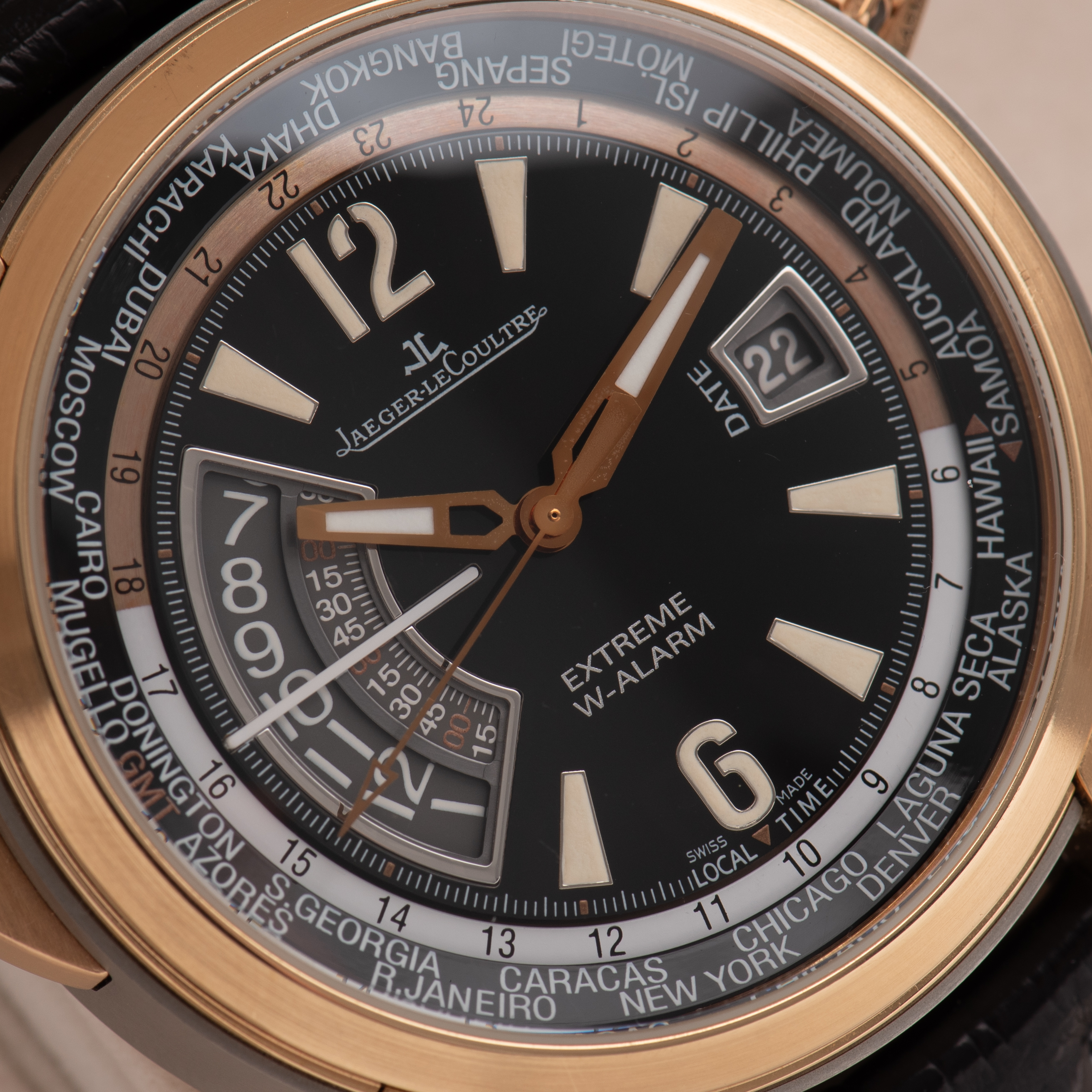 View of Jaeger LeCoultre Master Compressor Edition Valentino Rossi Ref Q177244V Full Set