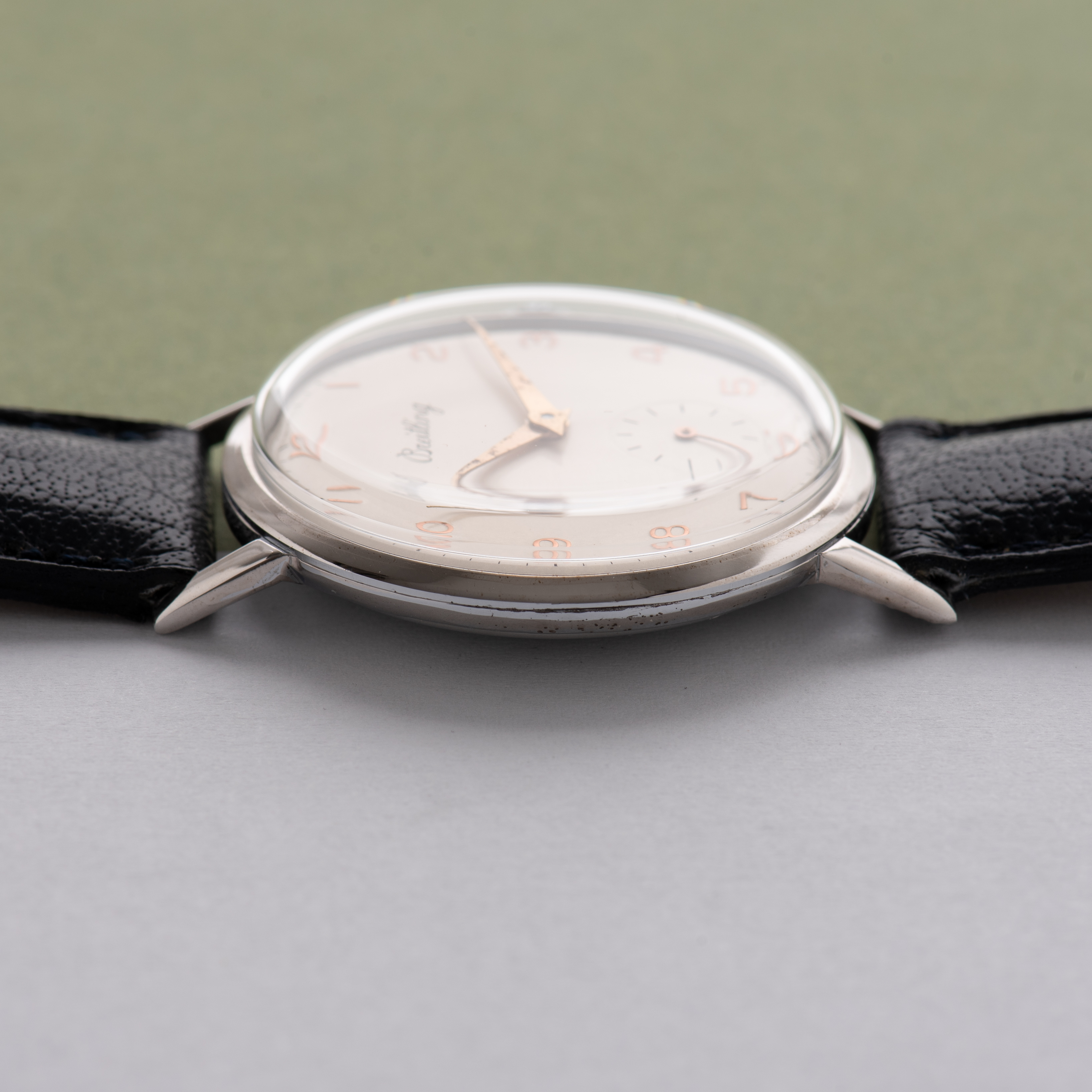 View of Breitling Geneva Small Second ETA 1560