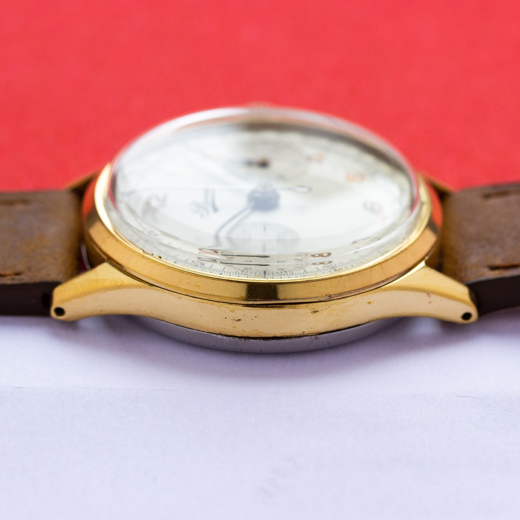 Zicht op Bovet chronograph Swiss Landeron 51