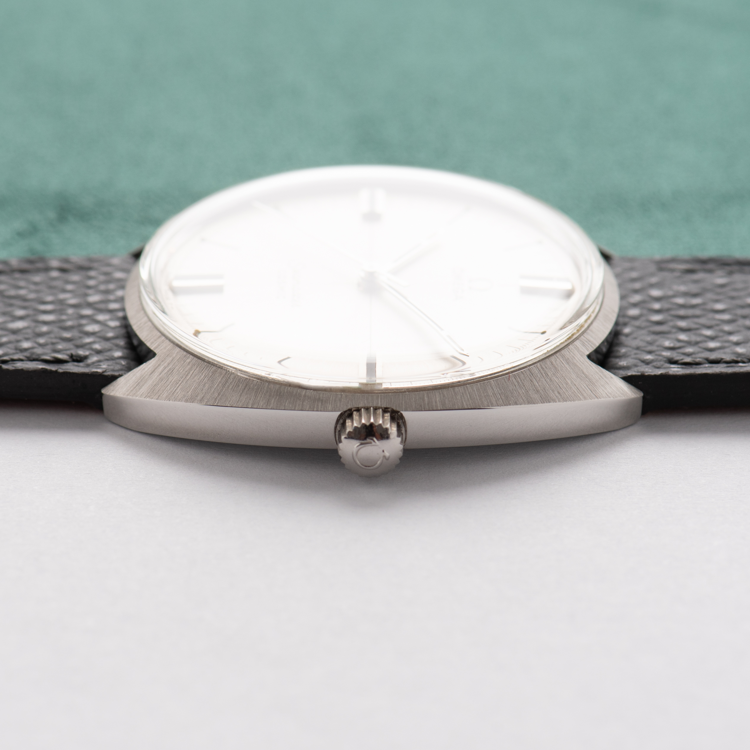 View of Omega Seamaster Cosmic Crosshair Silver Dial Ref 135.017 cal 601 from 1968