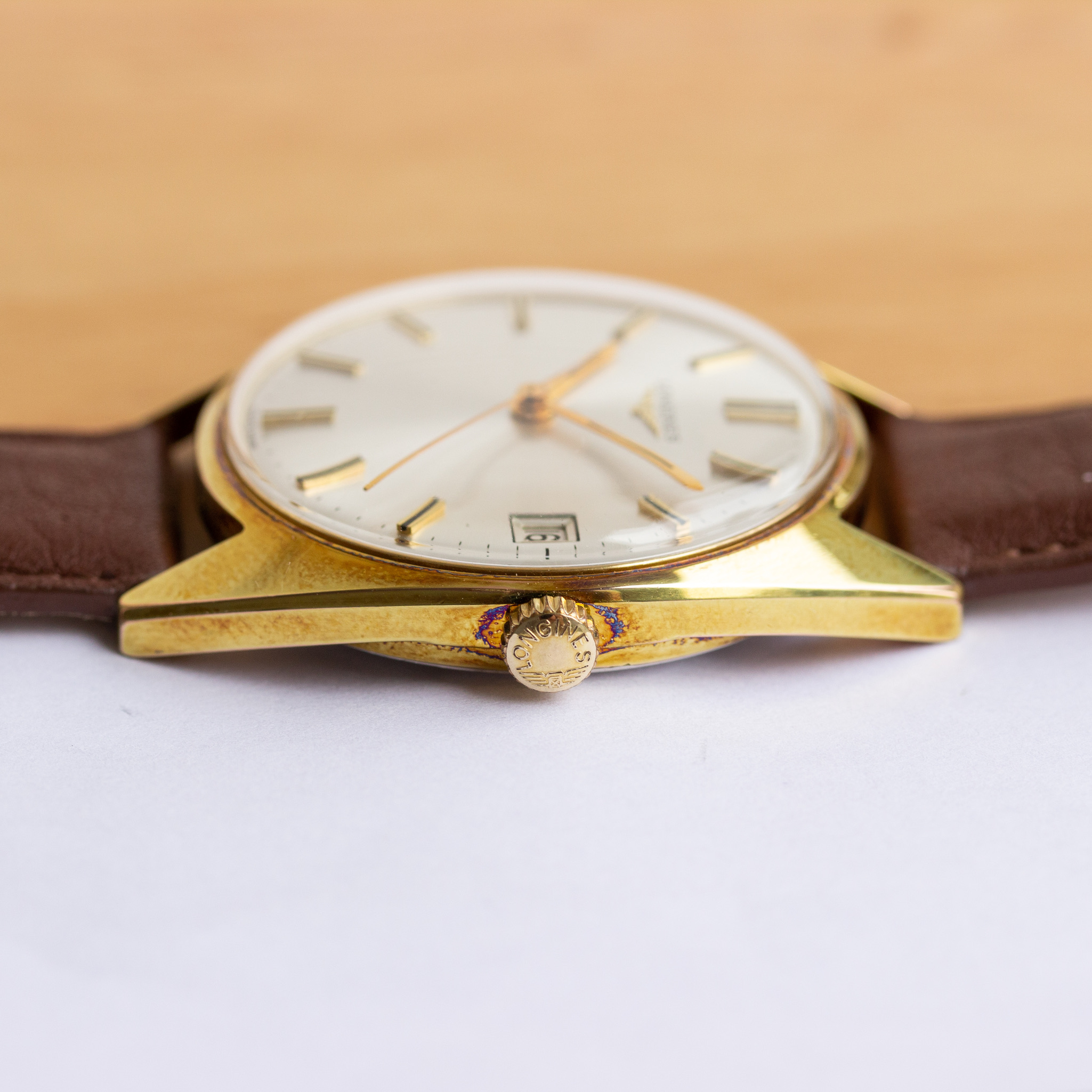 Zicht op Longines mécanique cal 286 Swiss Made Réf 7913