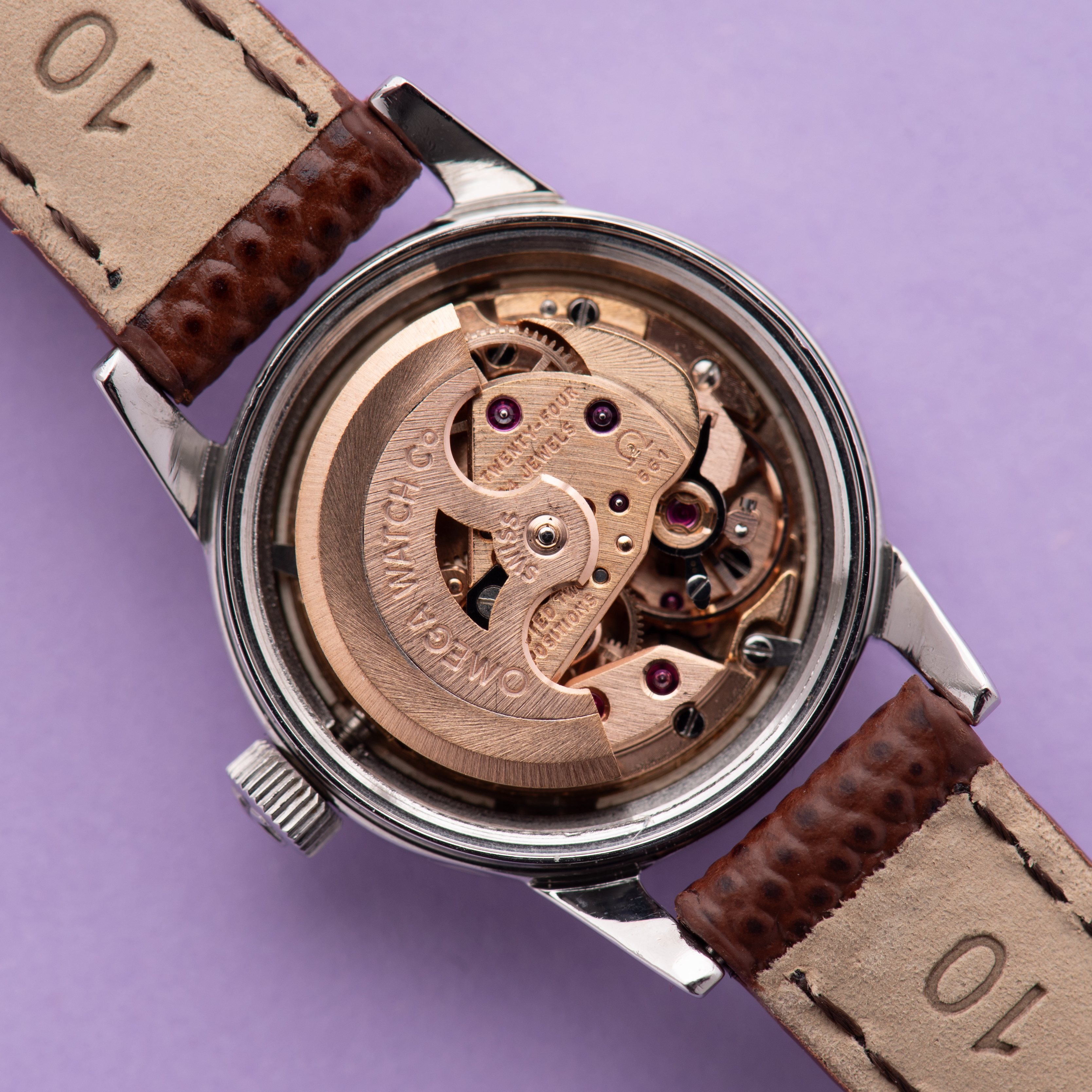 Vue de Omega Ladymatic réf 555001 cal 661 from 1963