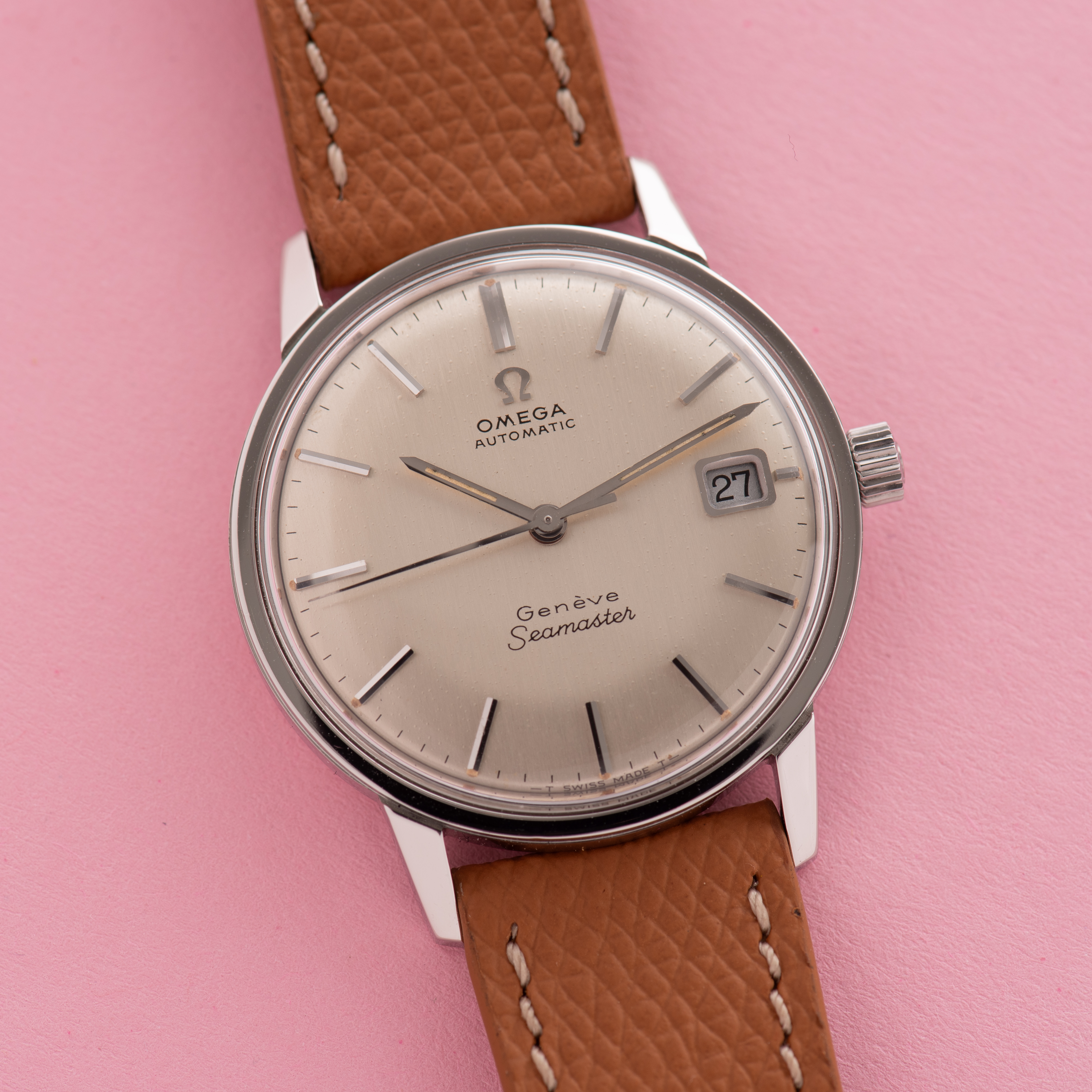 Vue de Omega Automatic Seamaster Genève réf 166.002 cal 565 "double signature"
