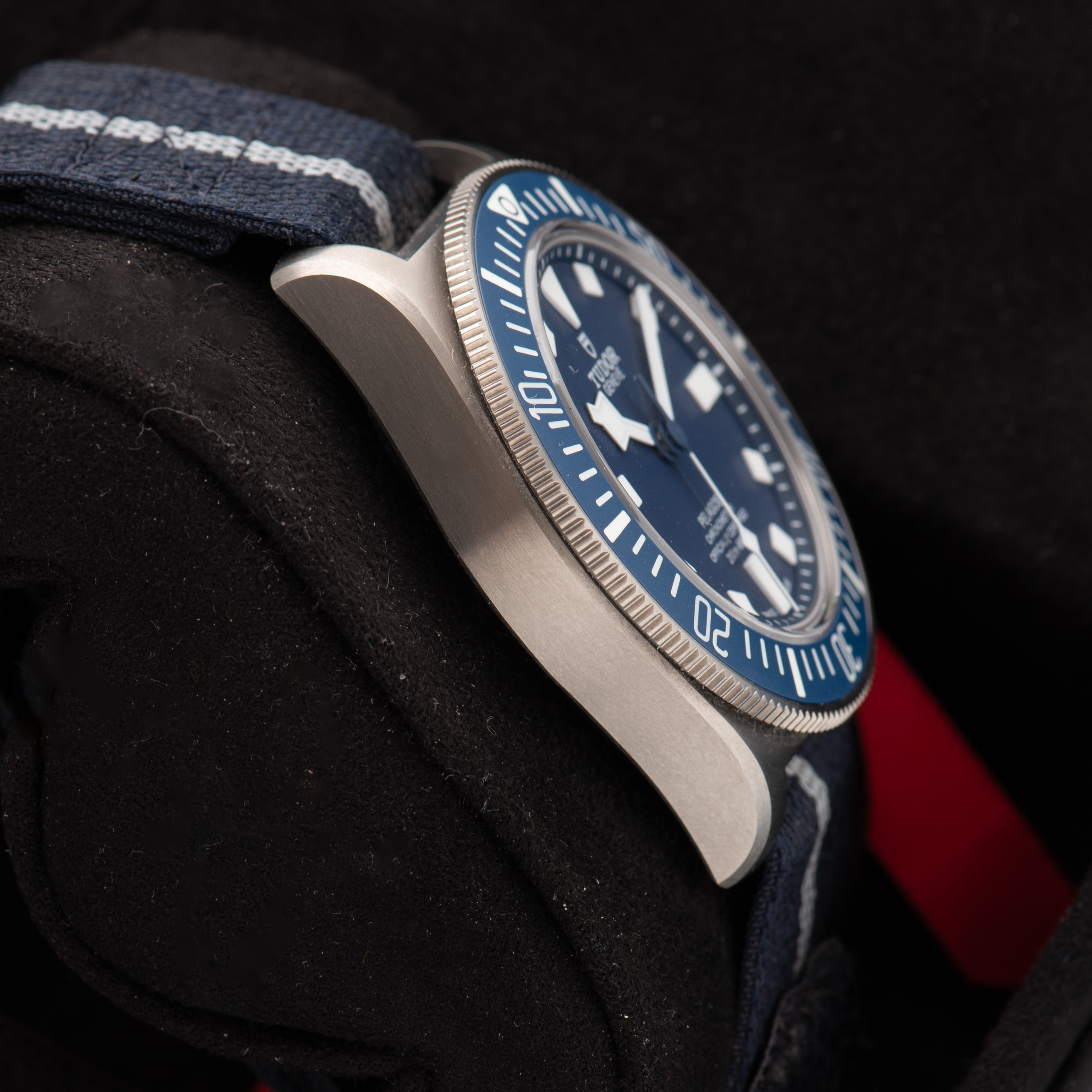 View of Tudor FDX Marine National ref 25707B/24 Full set from 2024