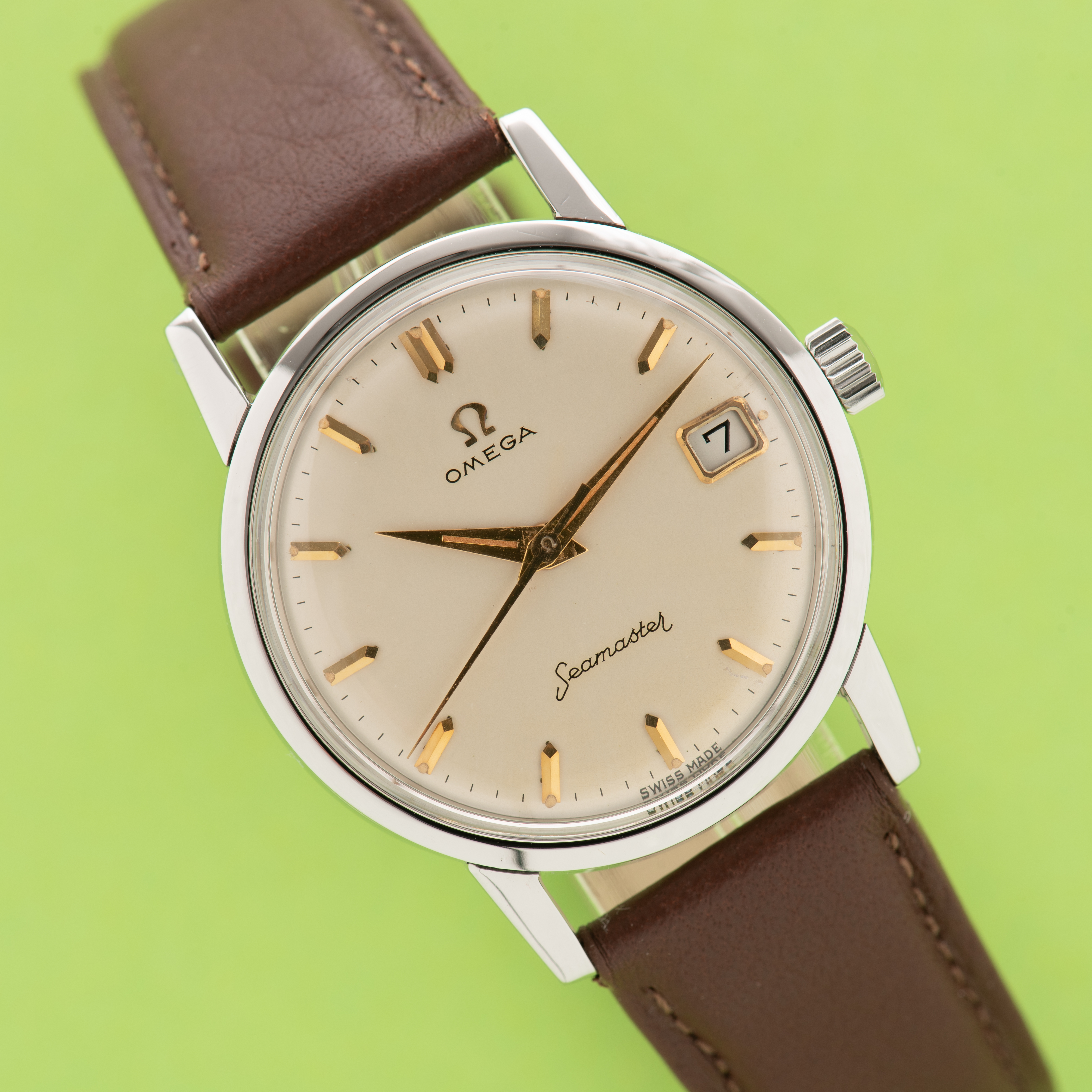 Vue de Omega Seamaster Steel réf 14384-1 SC from 1962