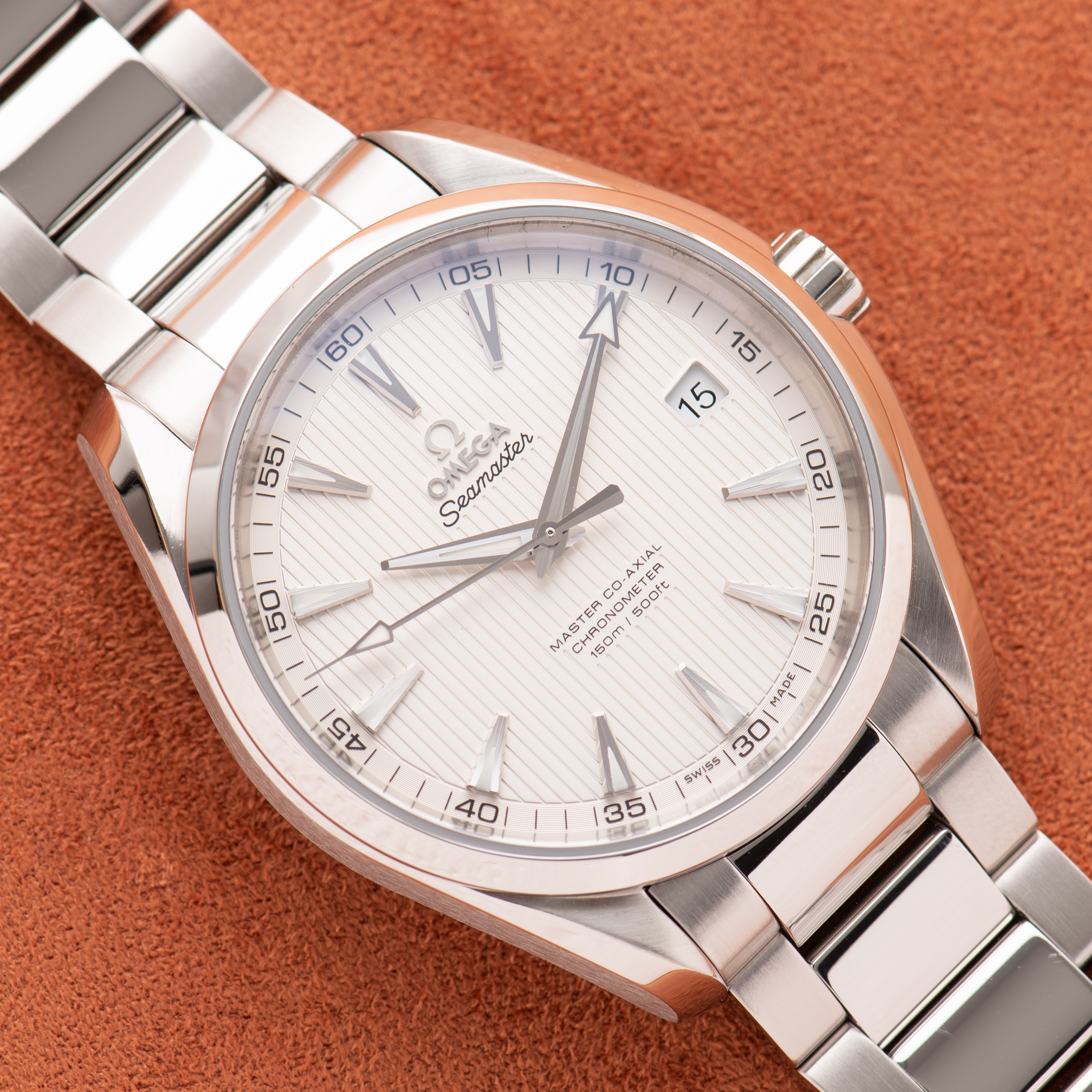 Zicht op Omega Seamaster Aqua Terra Co-Axial Automatic Ref 231.10.42.21.02.003 Volledige set