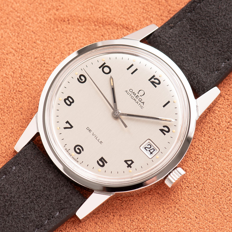Thumbnail: Omega Prototype Automatic De Ville Steel Réf 166.0044 from 1969