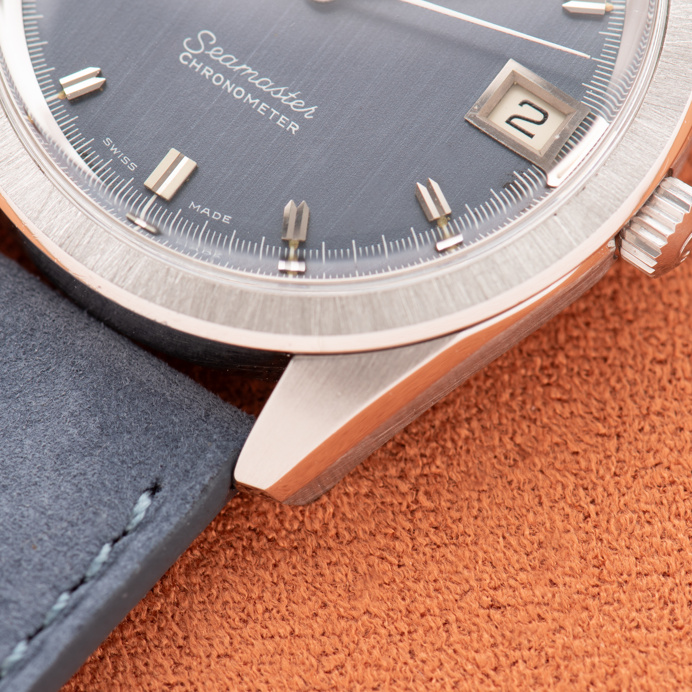Vue de Omega Electronic Seamaster Chronometer F300 from 1970 Réf 198.001