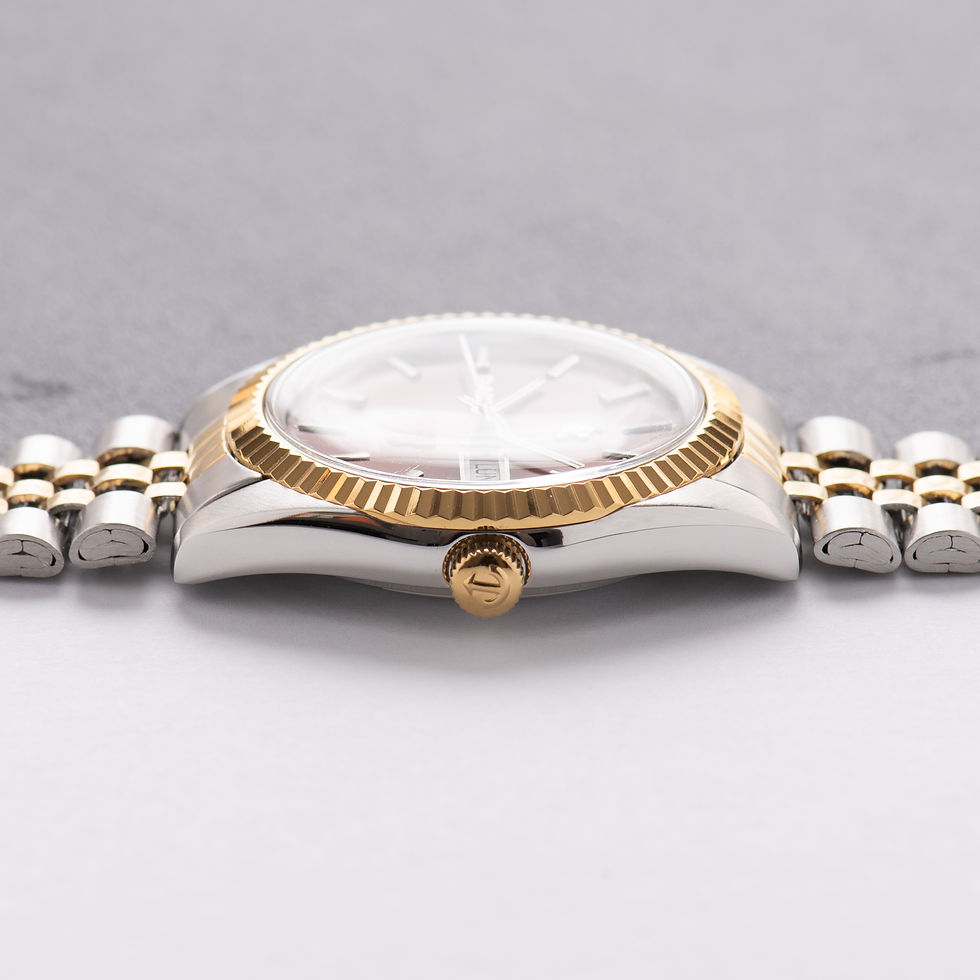 Thumbnail: Rado Purple Horse Day-date Datejust Gold Plated/Steel Réf 636.3476.4 Like New