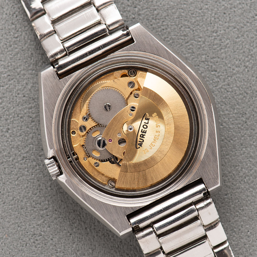 Thumbnail: Aureole 25Jewels Day-Date AS 2066 NEW OLD STOCK