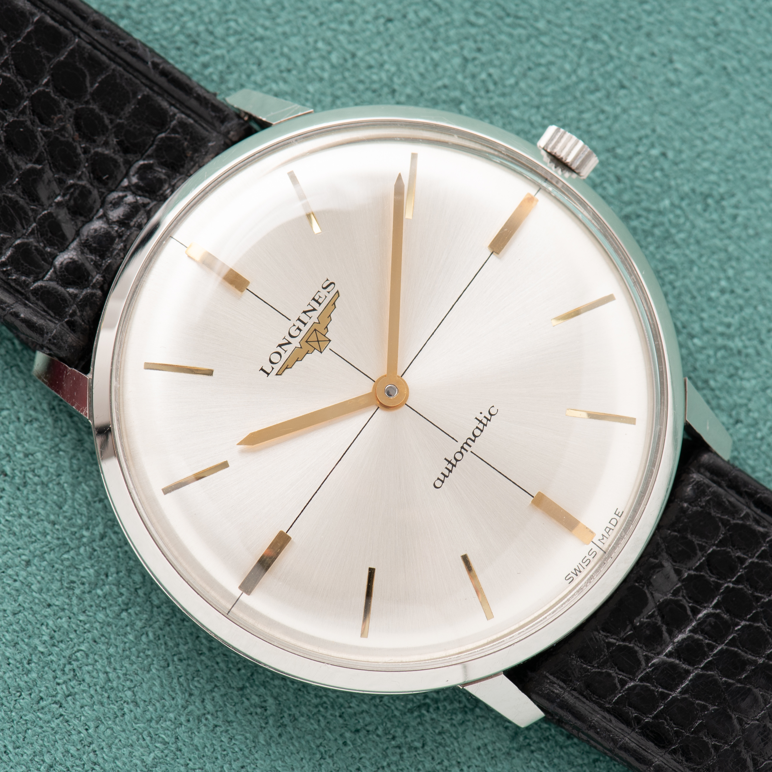 Vue de Longines Automatic "Crosshair" cal 350 réf 7496-1 New Old Stock from 1970