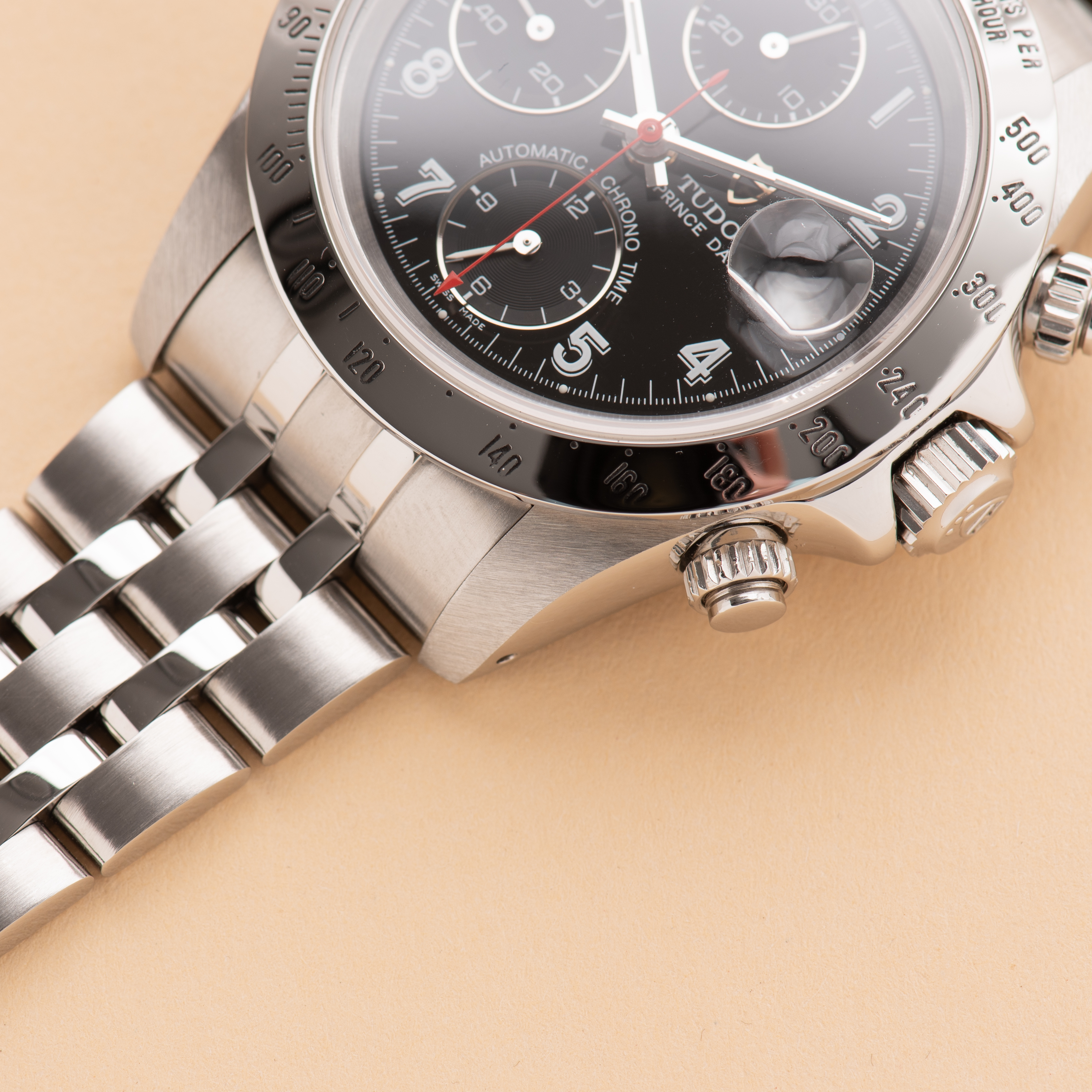 Vue de Tudor Prince Date Chronograph réf 79280 from 2000 Full Set