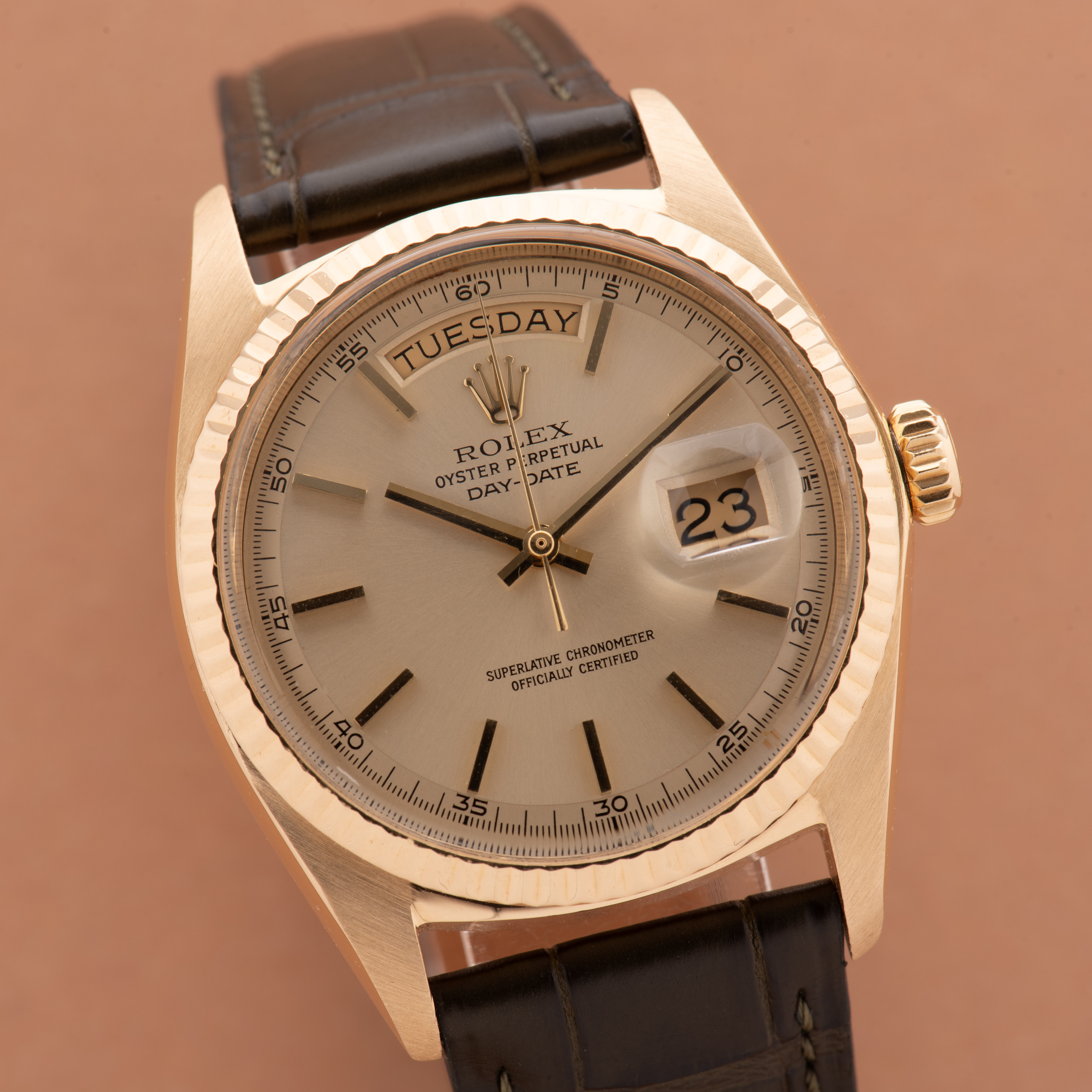 Vue de Rolex Oyster Perpetual Day-Date Chronometer réf 1807 cal 1556 from 1960