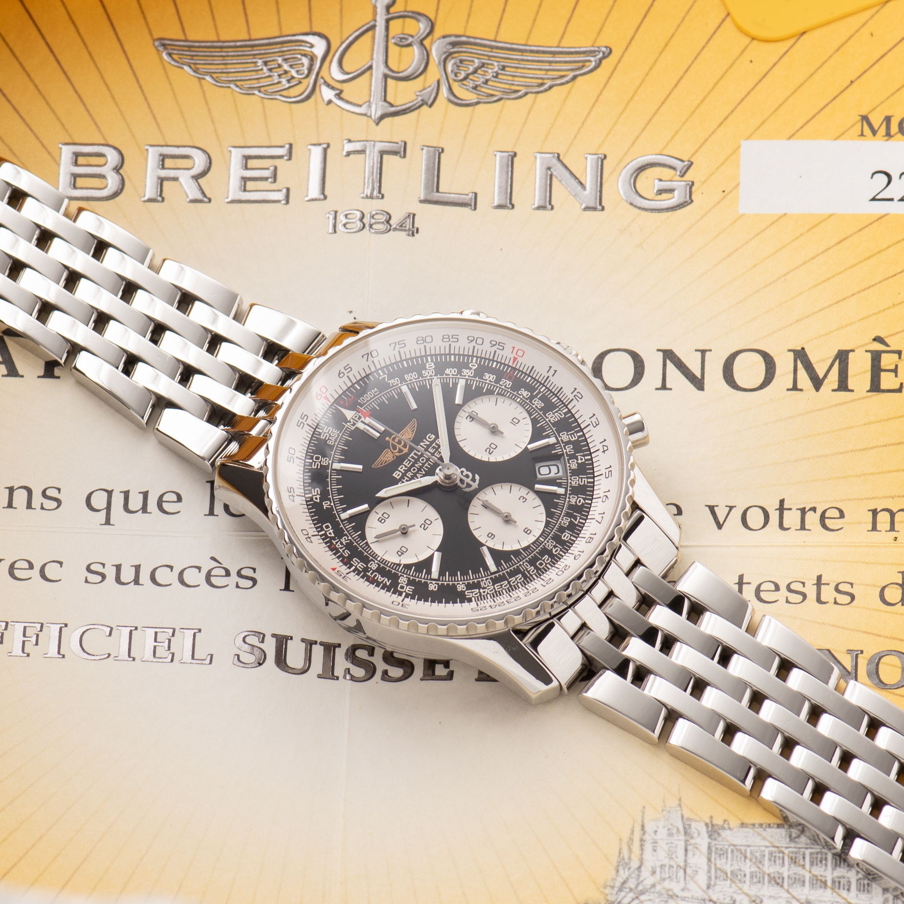 Vue de Breitling Chronometer Navitimer Chronograph A23322 Full Set from 2007