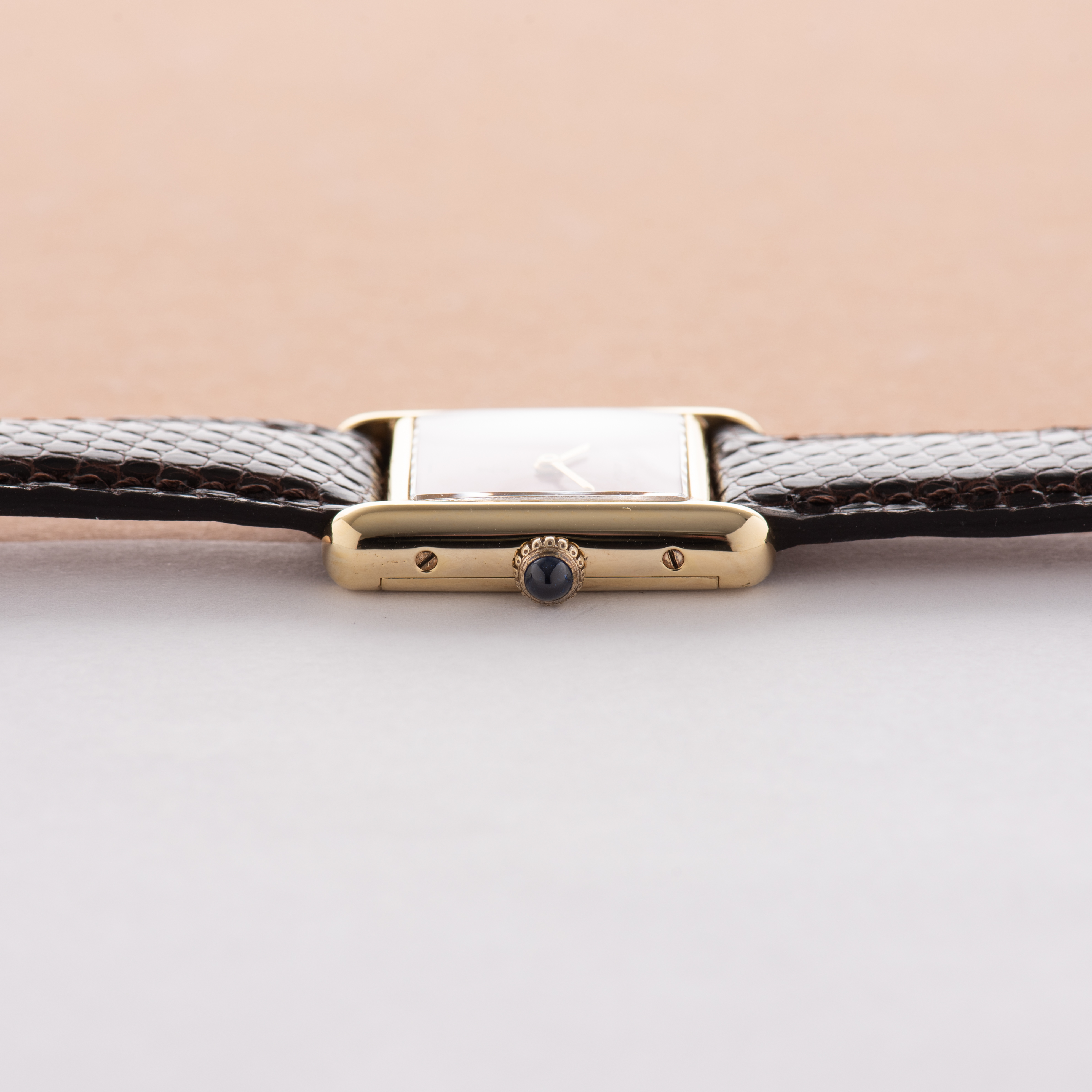 Vue de Cartier Must de Tank de Must Vermeil Bordeau Dial cal 78-1