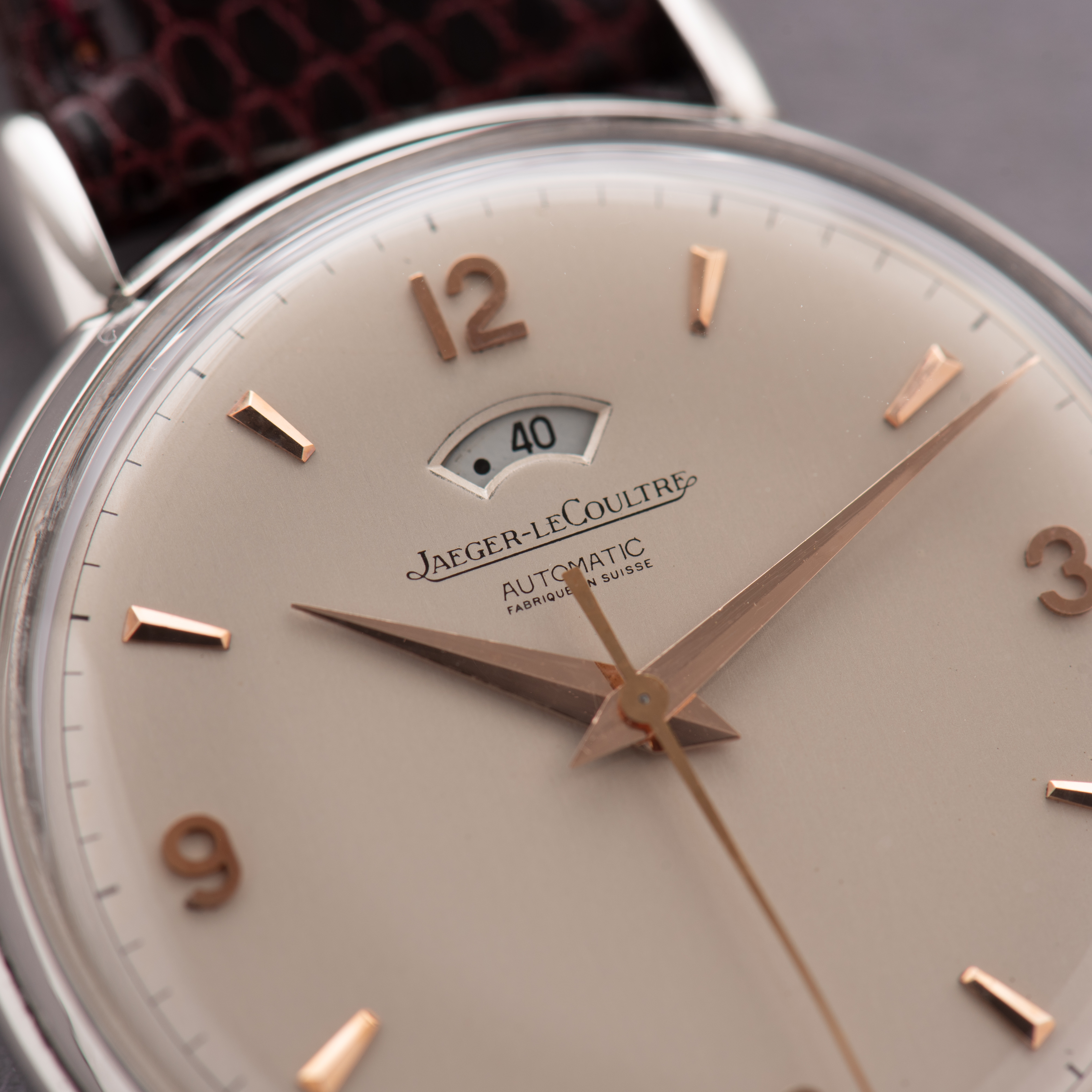 View of Jaeger LeCoultre Automatic bumper Jumbo Power Reserve réf 511367 cal 481