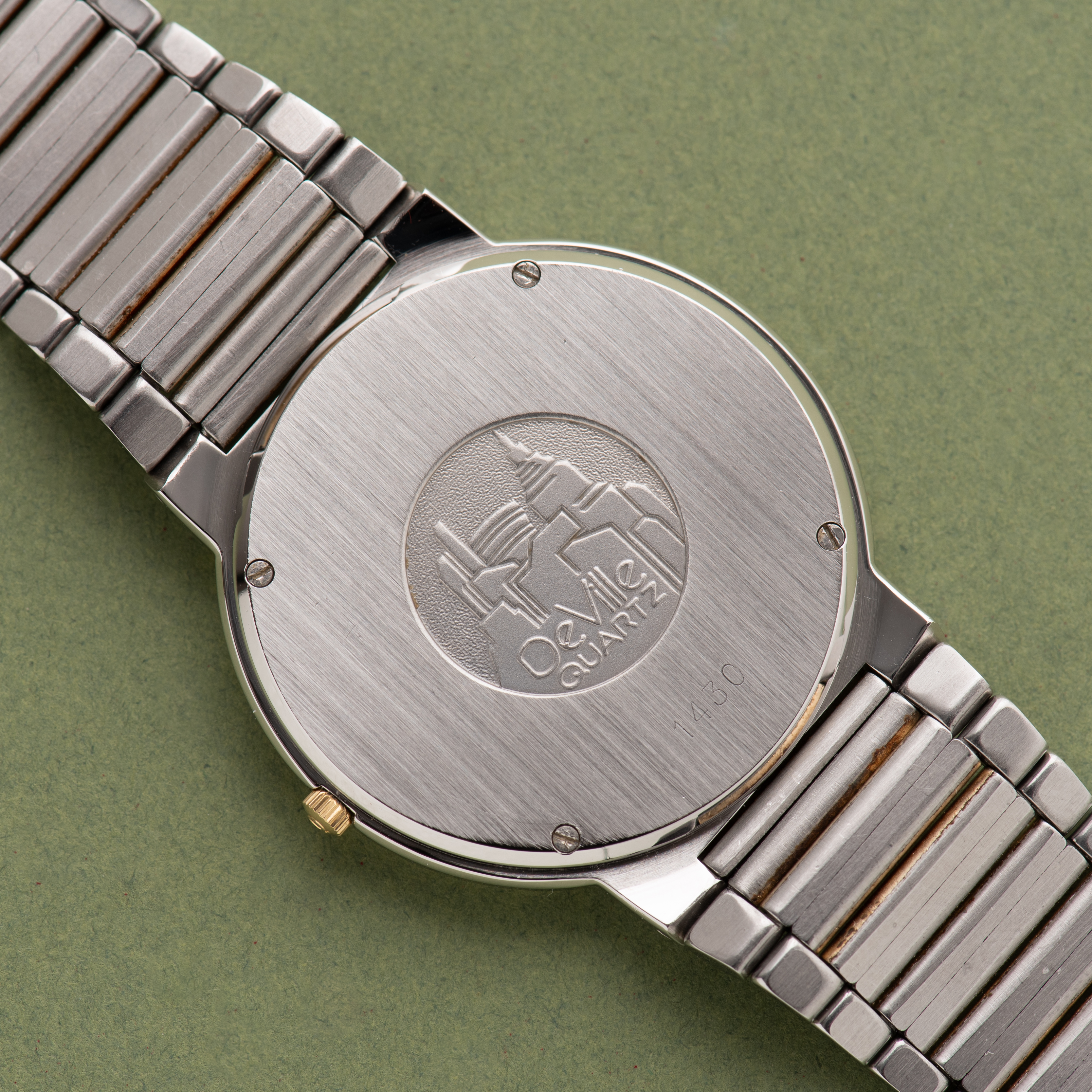 Vue de Omega De Ville Quartz Gold plated/steel réf 196.0256 from 1984