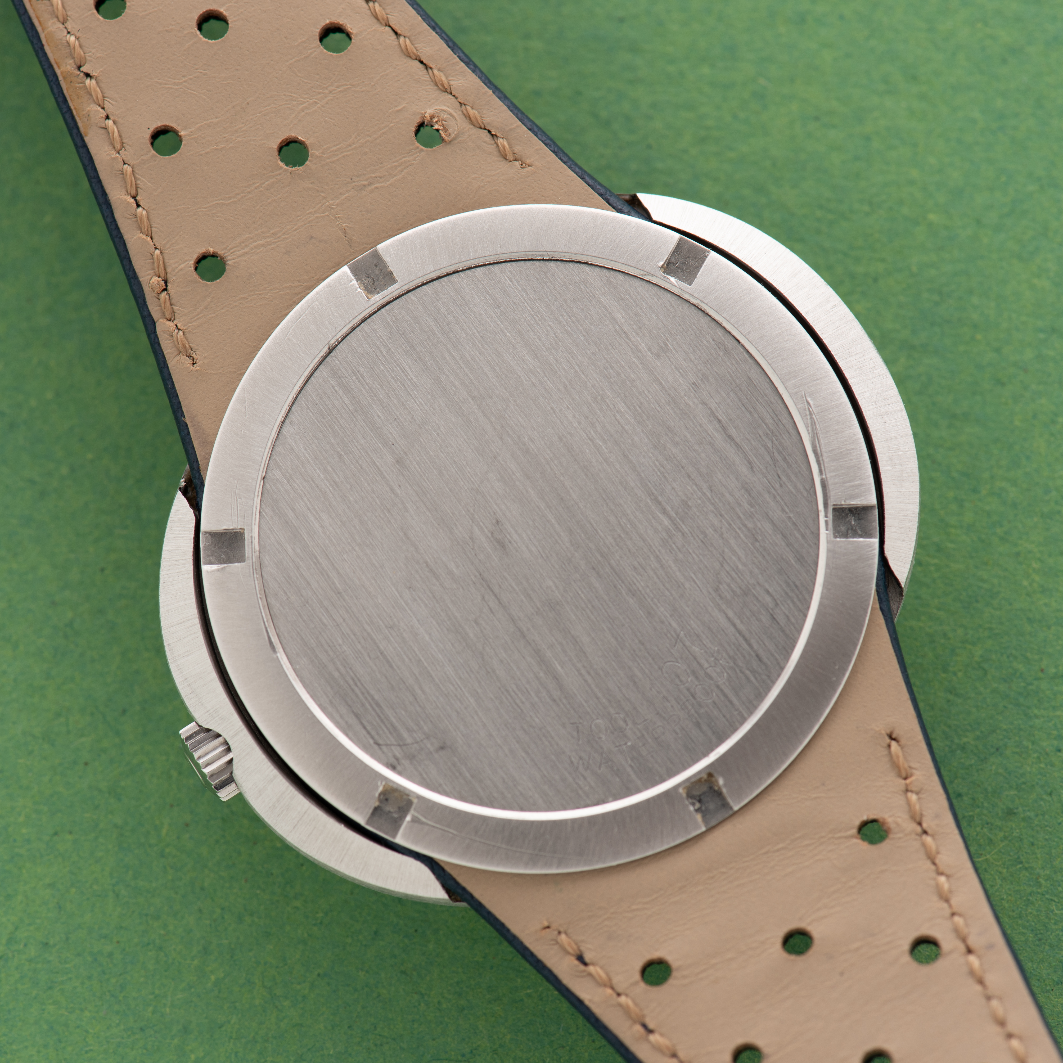 View of Omega Genève Dynamic Automatic Blue Dial from 1968 Ref 166.039