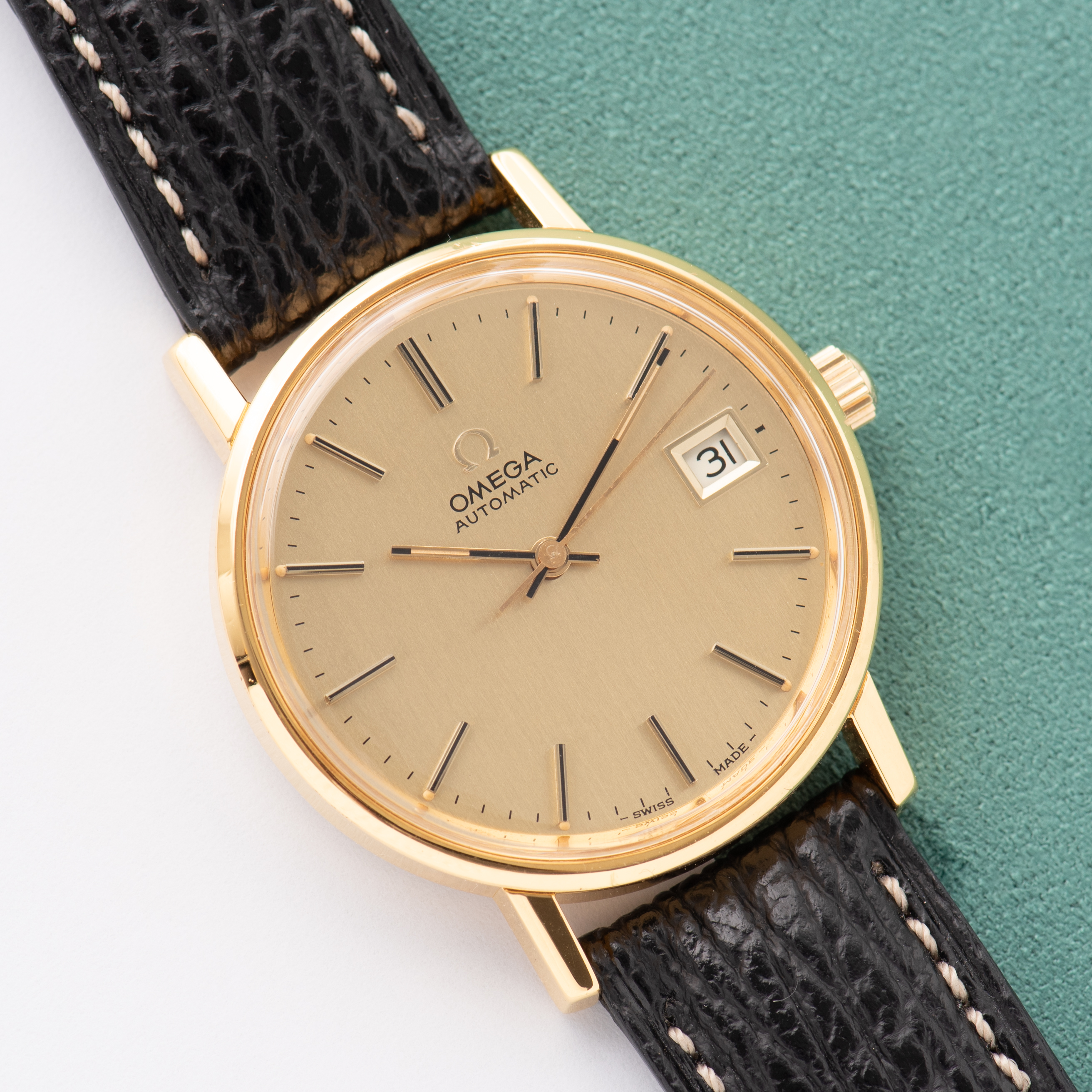 View of Omega Automatic Date Ref 166.0202 from 1975