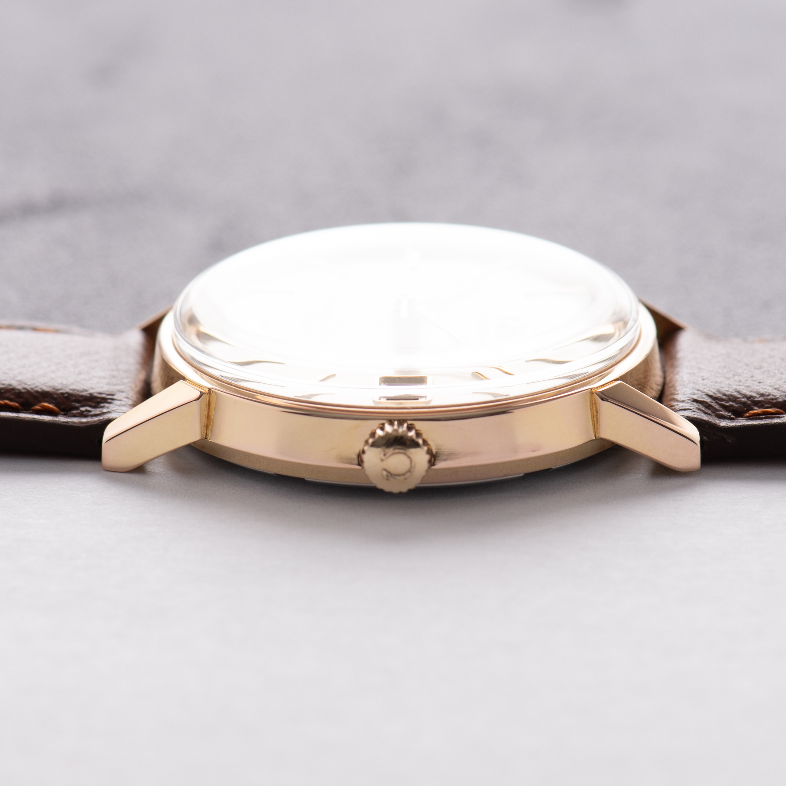 Zicht op Omega Seamaster 600 Goldplated Date Réf 136.011 Like New from 1964