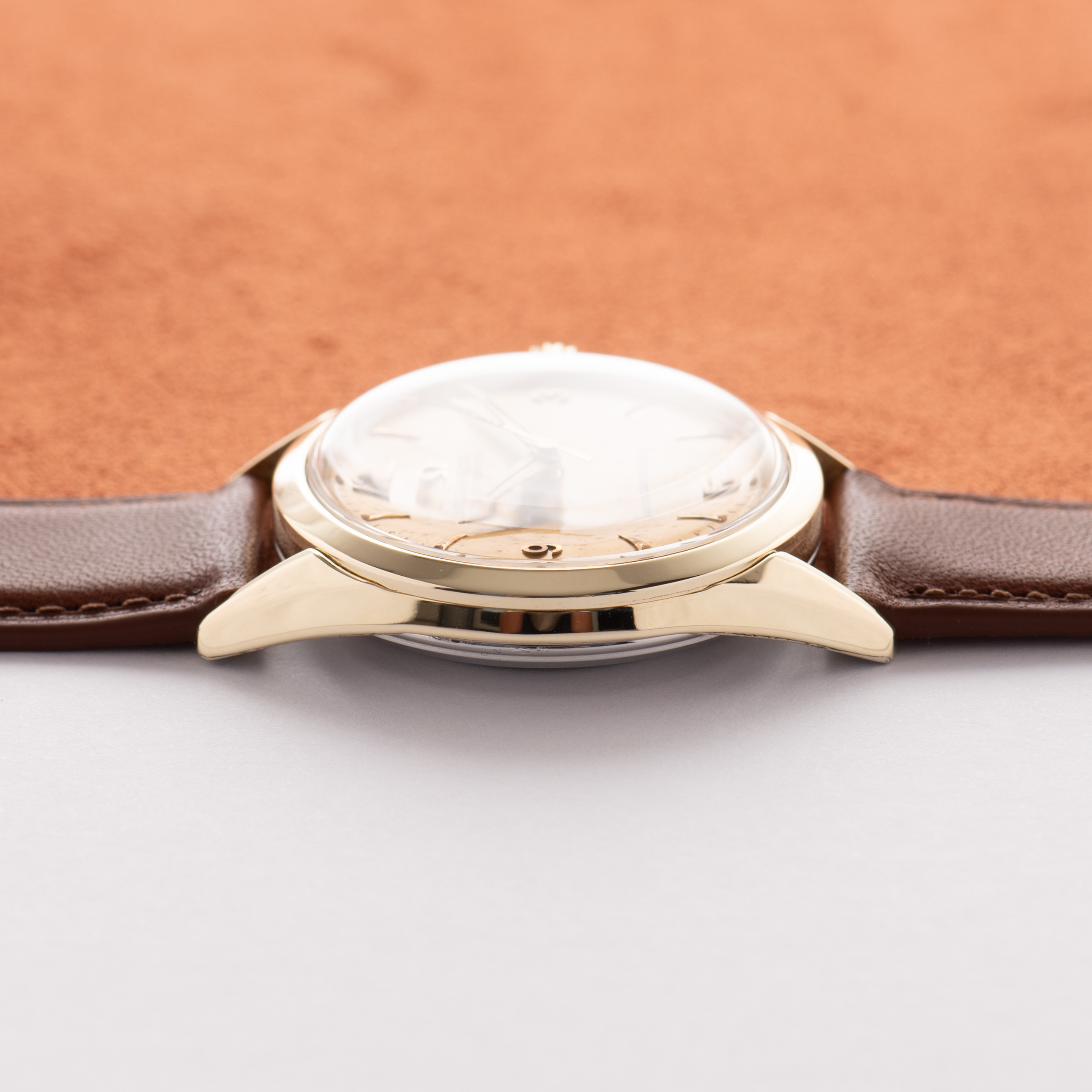 View of Omega Automatic Seamaster Patina Dial Réf 2802-9 SC cal 471 from 1956
