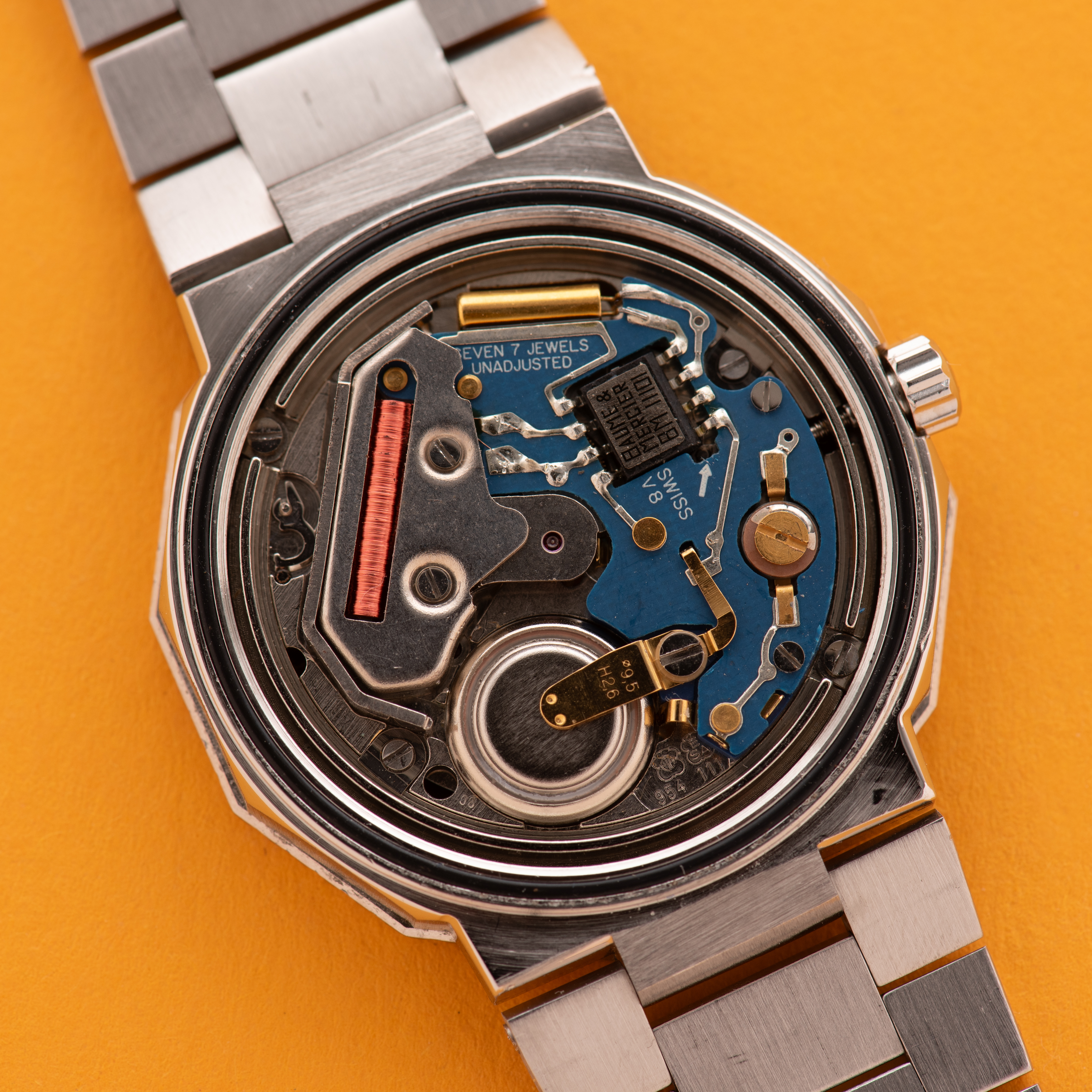 Zicht op Baume & Mercier Genève Riviera 100m Ref 4002