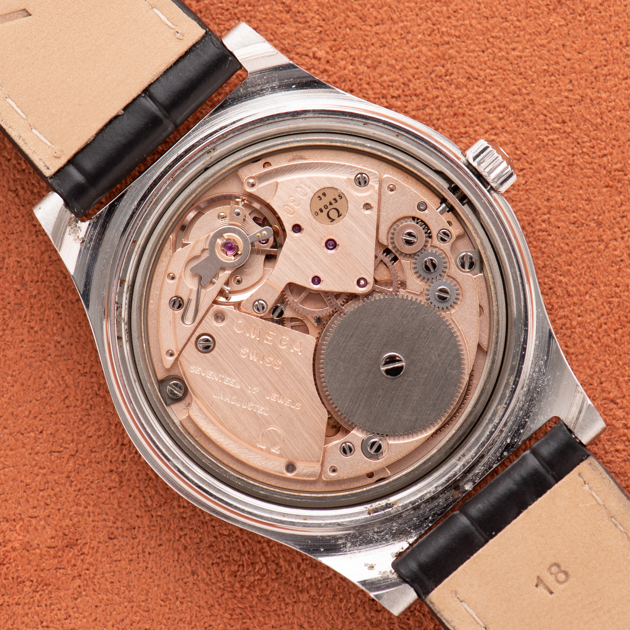 View of Omega Geneva Date Cal 1030 Ref 136.0102 from 1975