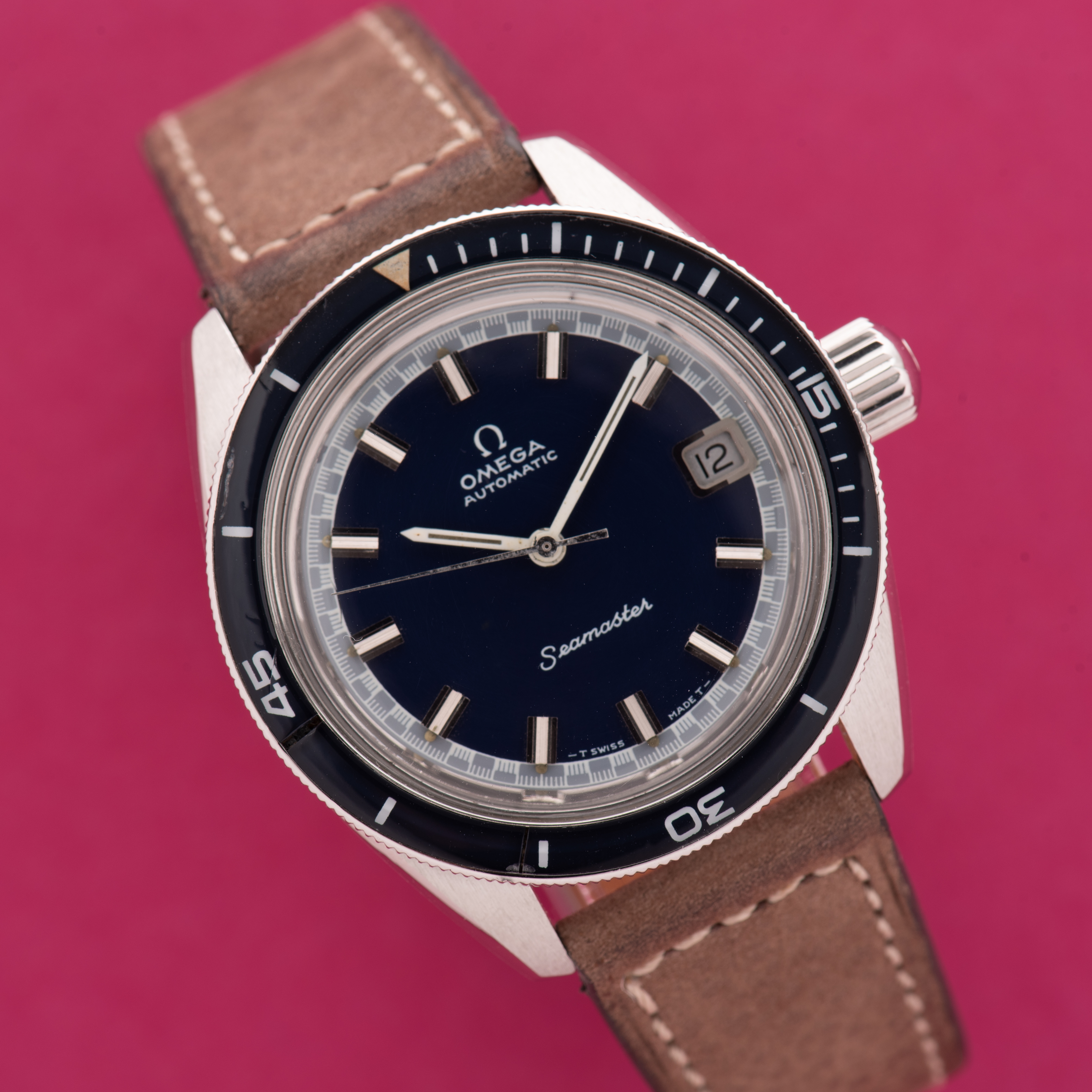 Zicht op Omega Automatic Seamaster 60 from 1969 Réf 166.062