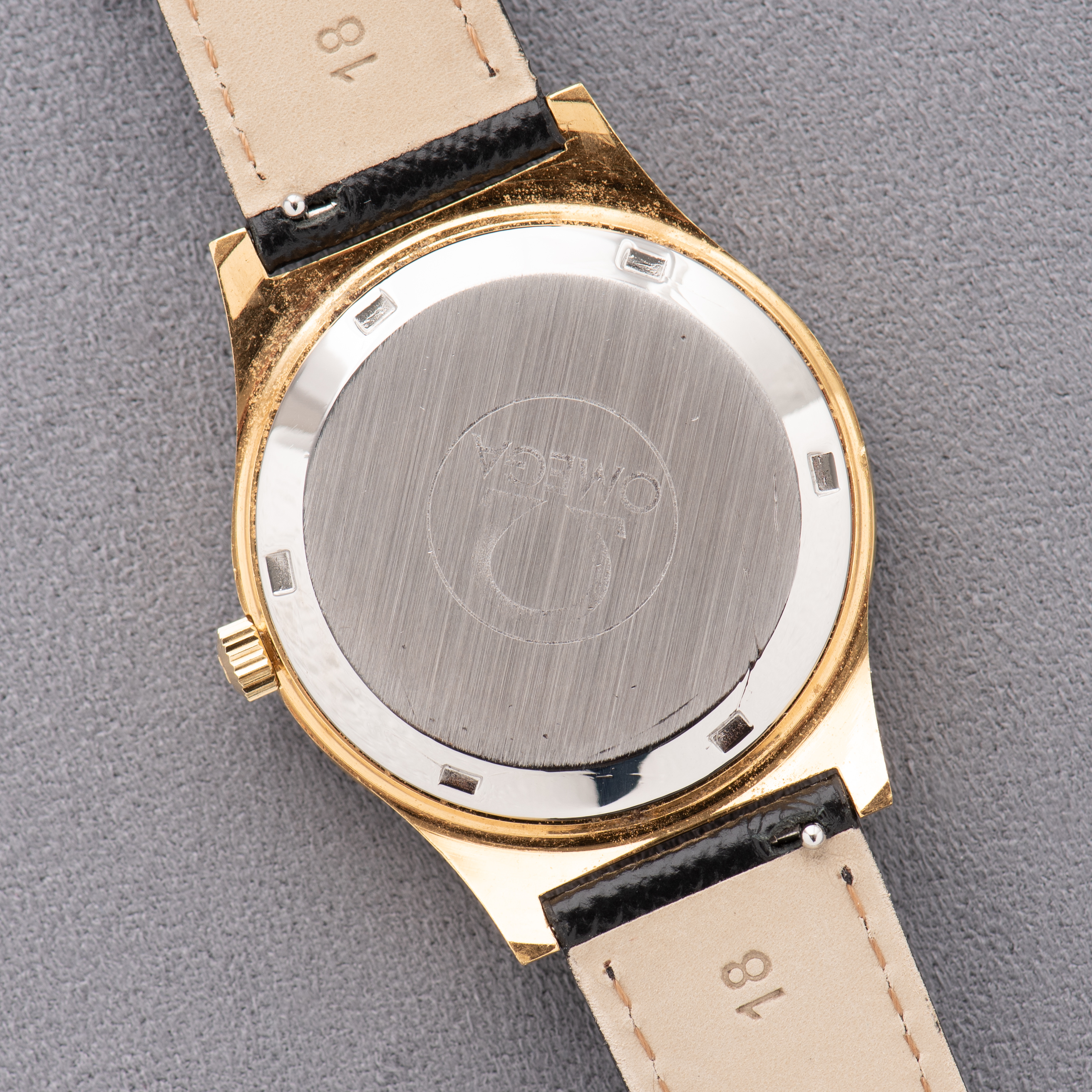 View of Omega Geneva Automatic Date Ref 166.0168 from 1973