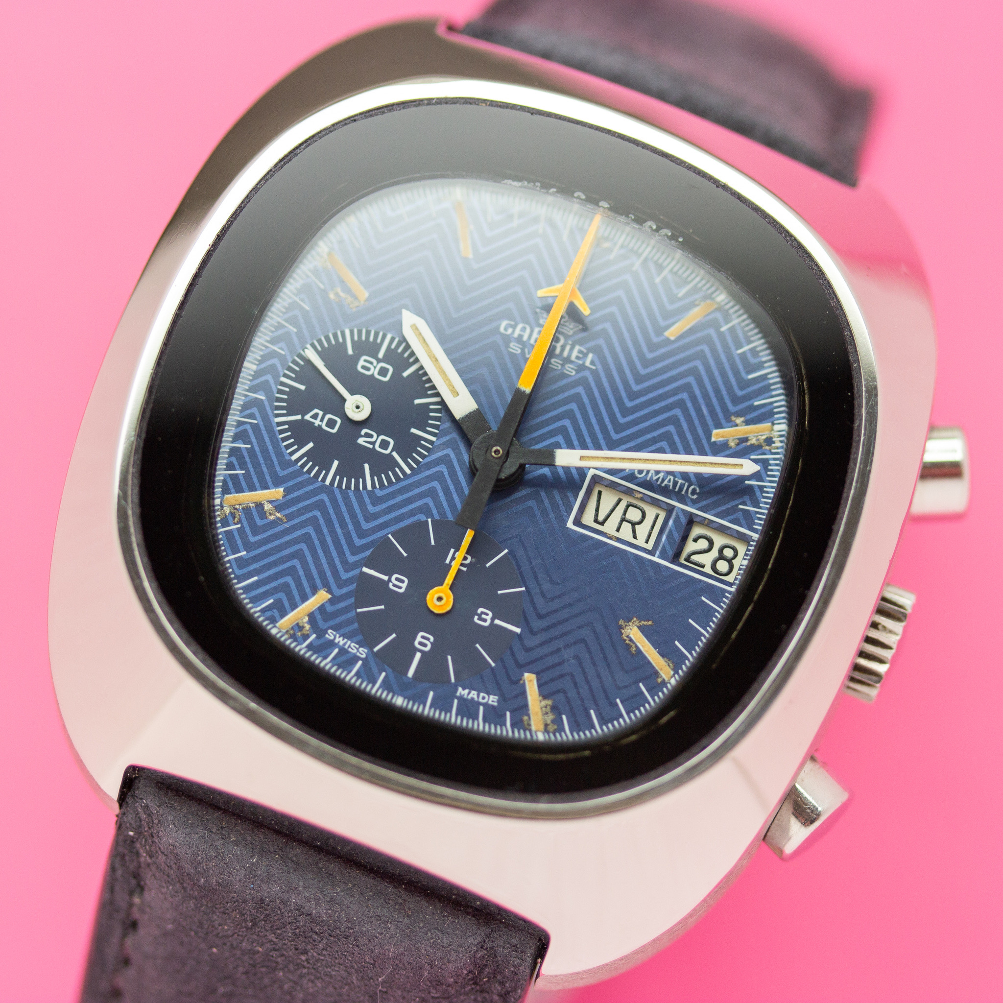 Vue de Gabriel Swiss Chronographe Lemania cal. 5012