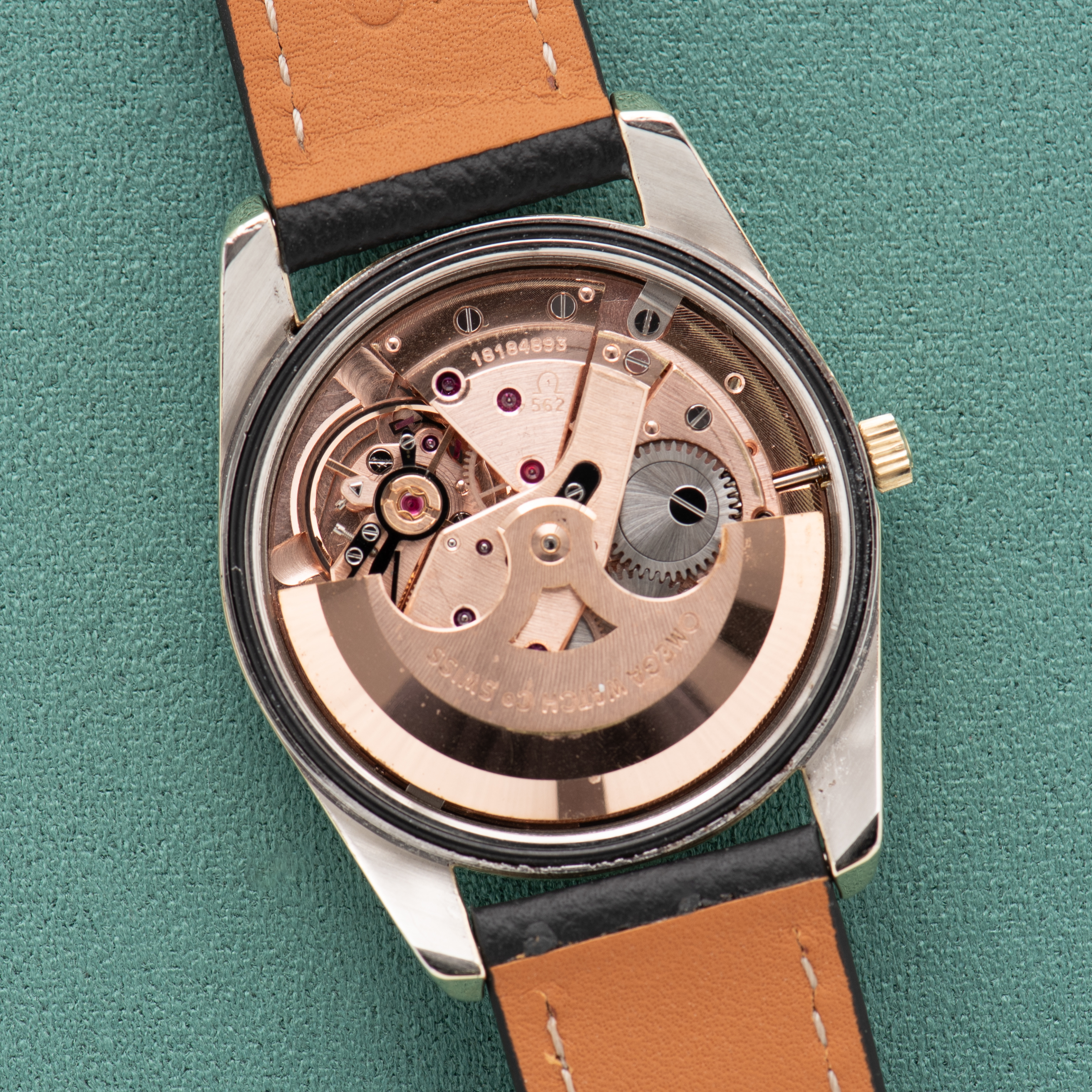 View of Omega Seamaster Automatic Silver/Creme Dial ref 14701.4 SC cal 562 from 1961