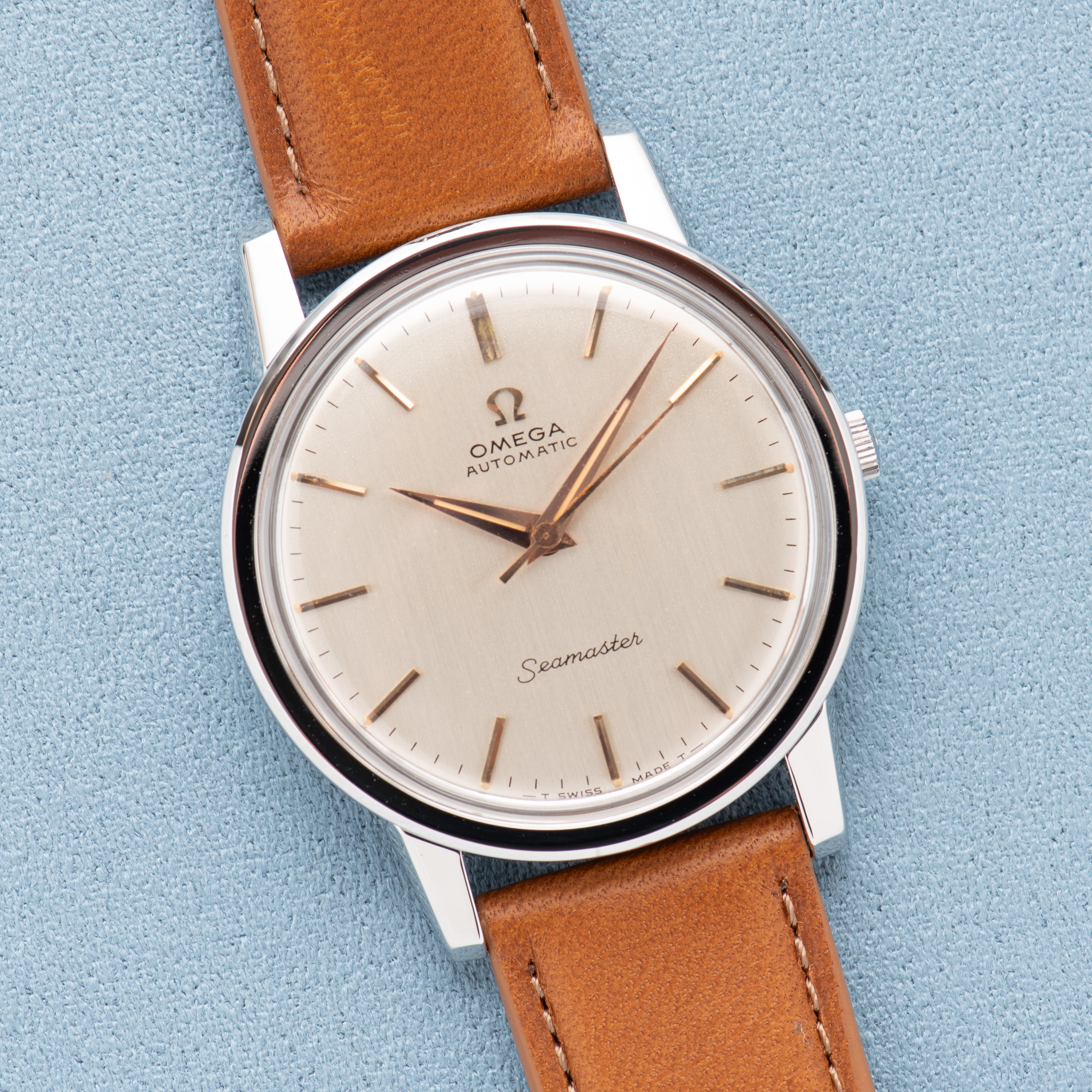 View of Omega Seamaster Automatic Silver Dial – Ref. 165.003 – 1966